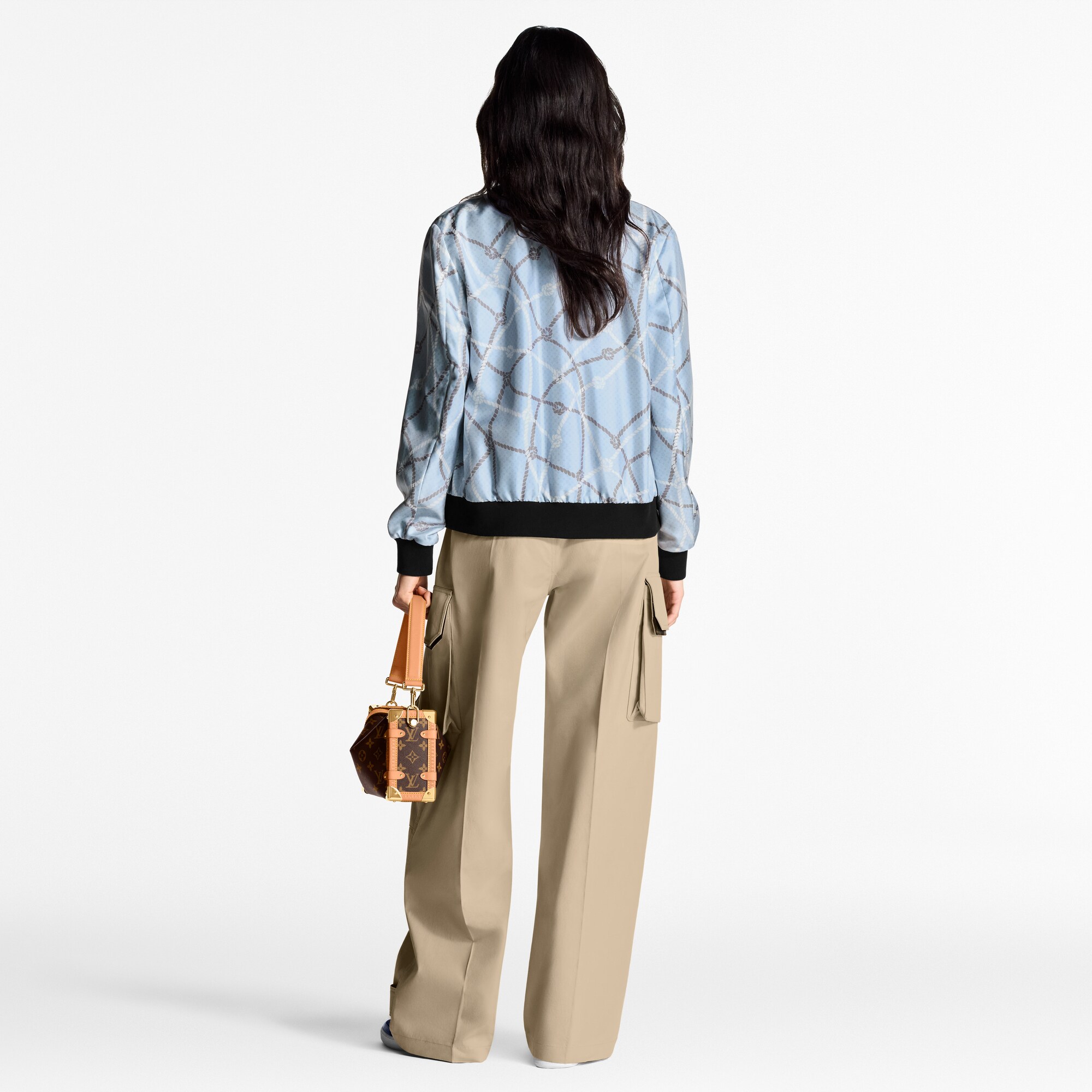 Cazadora bomber reversible con motivo de cuerdas  Mujer Prêt-à-Porter Abrigos y chaquetas | LOUIS VUITTON (Zoom de producto)