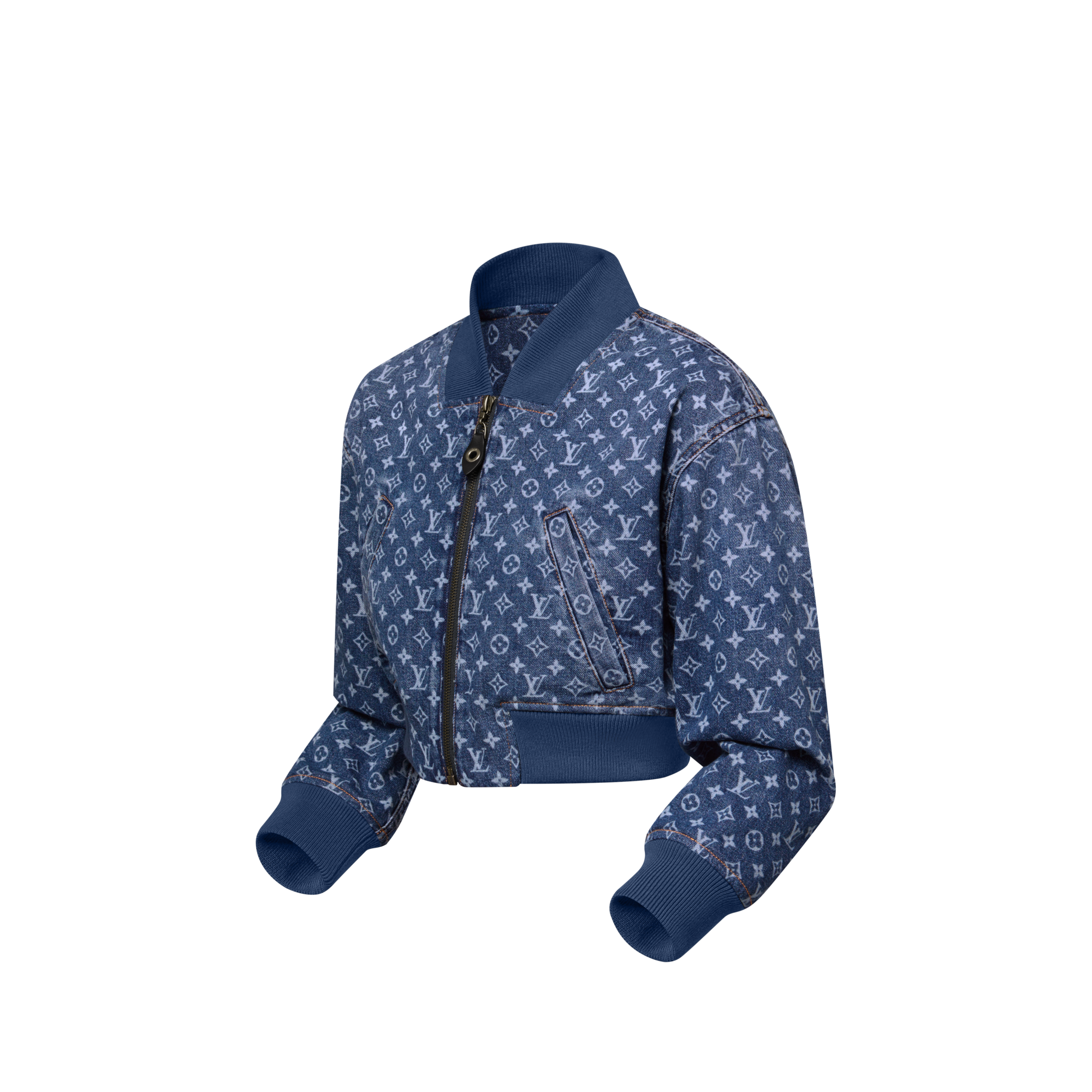 Cazadora bomber vaquera Monogram  Mujer Prêt-à-Porter Abrigos y chaquetas | LOUIS VUITTON (Zoom de producto)