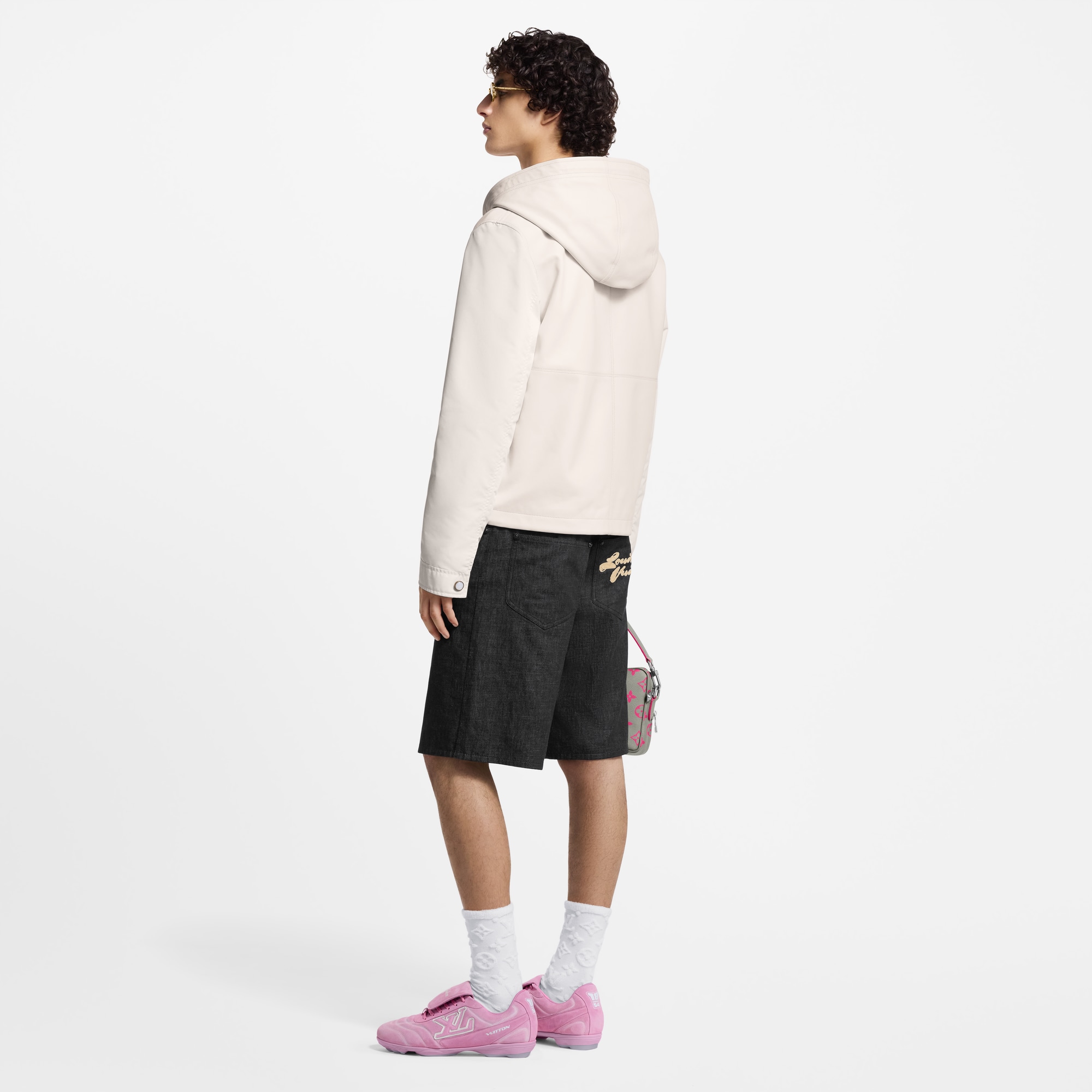 Cazadora con capucha en mezcla de materiales  Hombre Prêt-à-Porter Cazadoras y abrigos | LOUIS VUITTON (Zoom de producto)