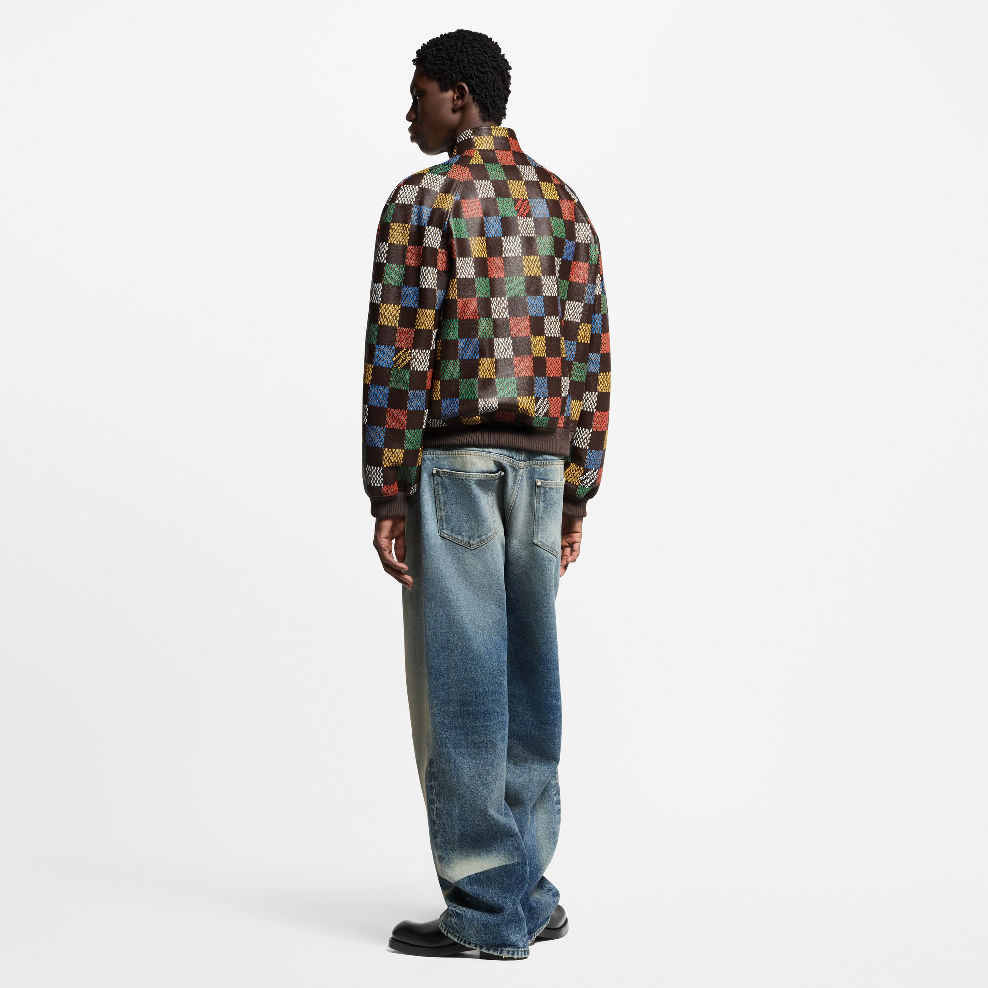Cazadora Damier de piel  Hombre Prêt-à-Porter Cazadoras y abrigos | LOUIS VUITTON (Zoom de producto)