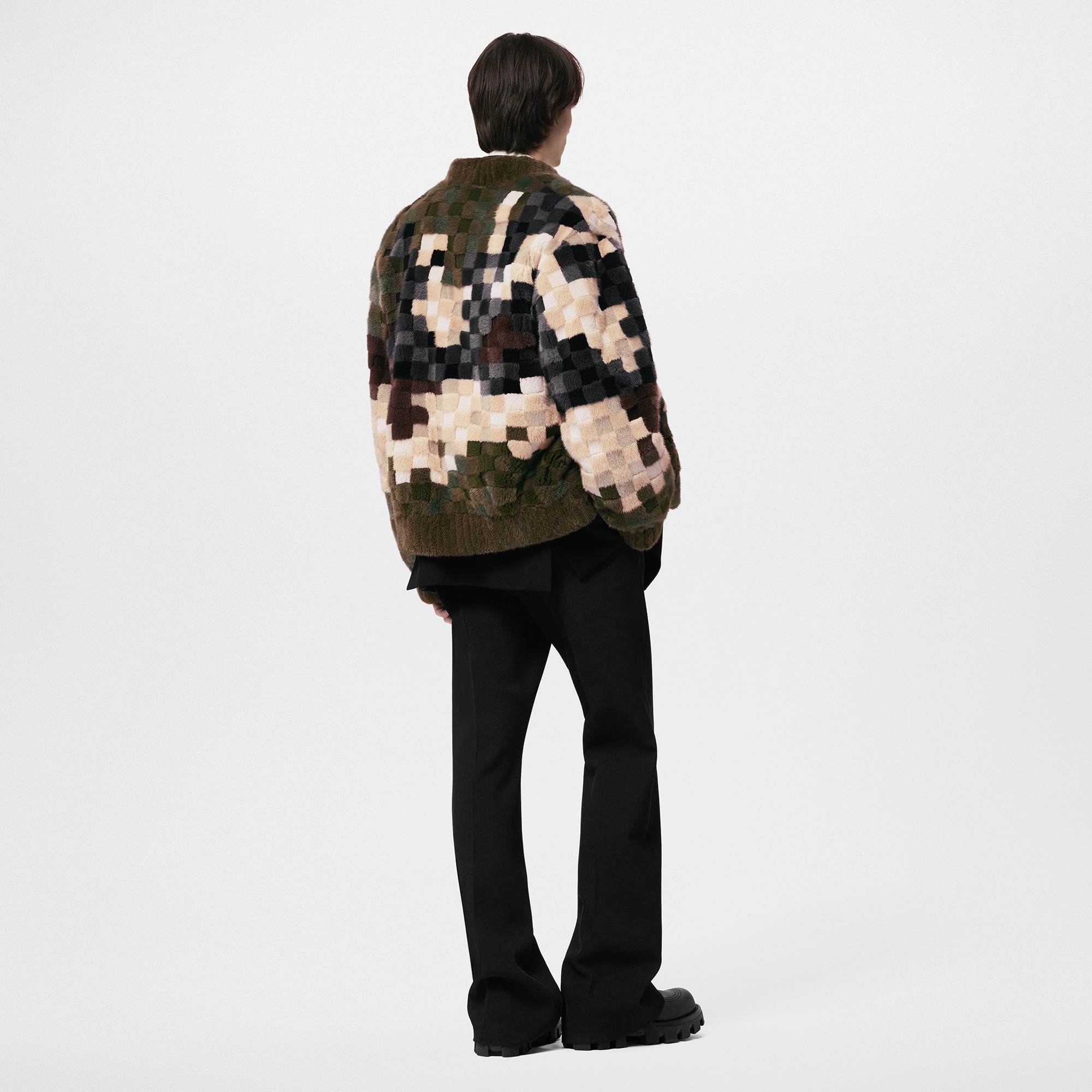 Cazadora Damier de visón  Hombre Prêt-à-Porter Cazadoras y abrigos | LOUIS VUITTON (Zoom de producto)
