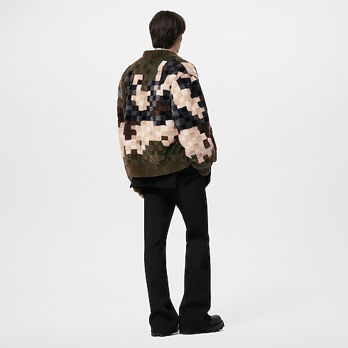 Cazadora Damier de visón Hombre Prêt-à-Porter Cazadoras y abrigos | LOUIS VUITTON (Zoom de producto)