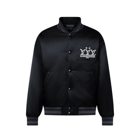 Cazadora de béisbol en nailon Hombre Prêt-à-Porter Cazadoras y abrigos | LOUIS VUITTON (Zoom de producto)