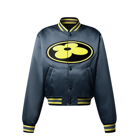 Cazadora de béisbol en satén Hombre Prêt-à-Porter Cazadoras y abrigos | LOUIS VUITTON (Zoom de producto)