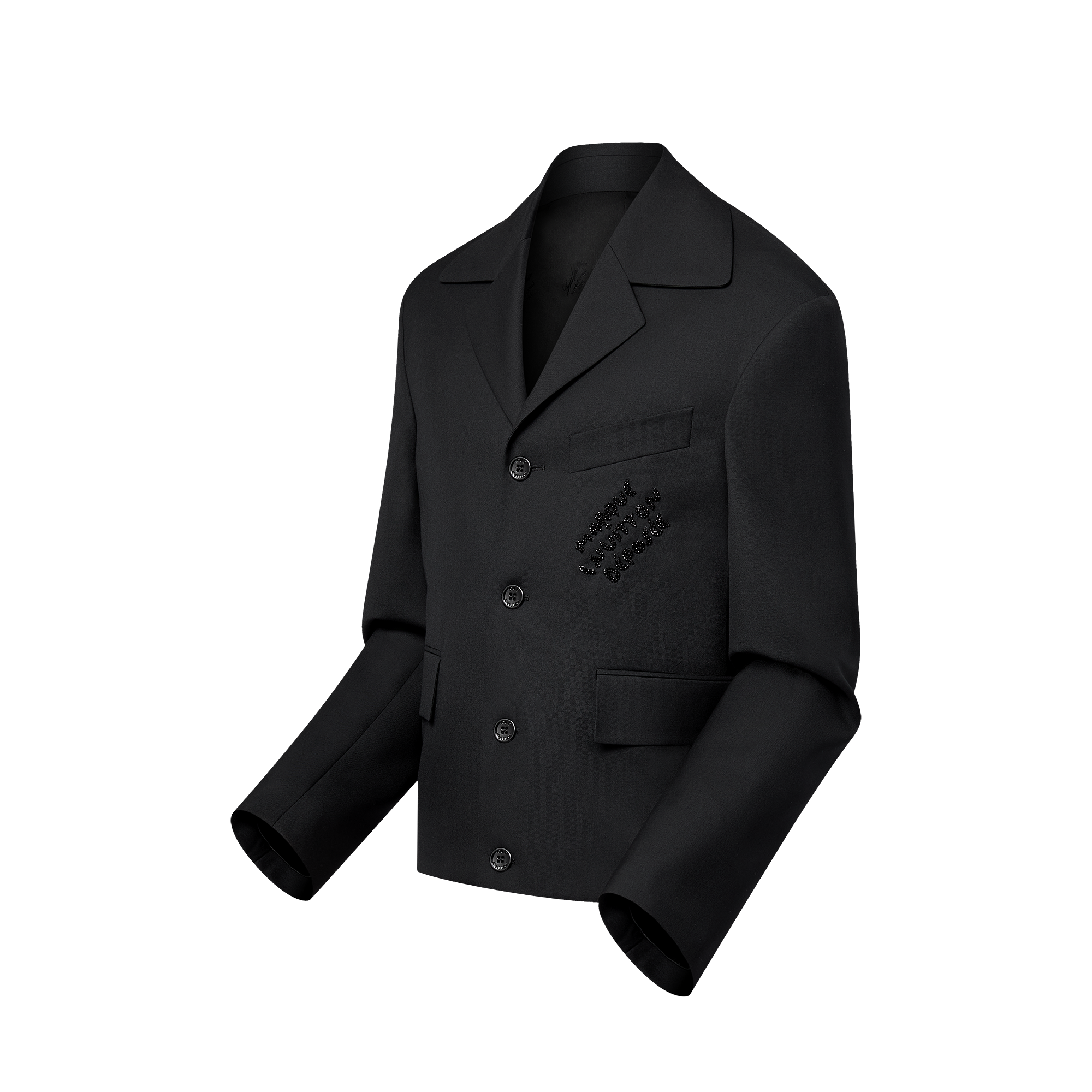 Cazadora de lana con distintivo bordado  Hombre Prêt-à-Porter Cazadoras y abrigos | LOUIS VUITTON (Zoom de producto)