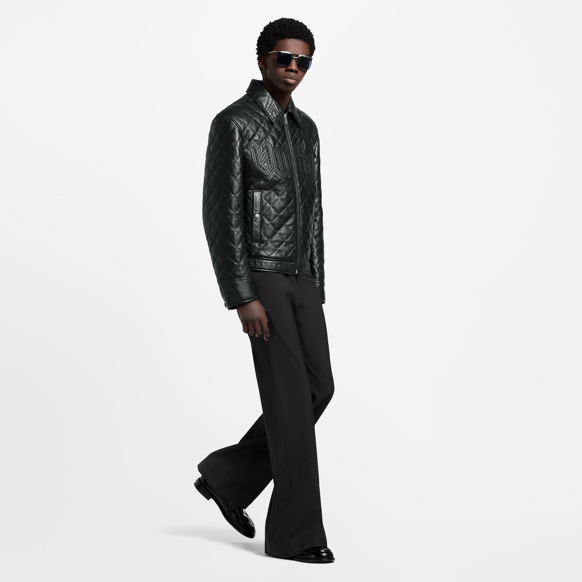 Cazadora de piel acolchada  Hombre Prêt-à-Porter Cazadoras y abrigos | LOUIS VUITTON (Zoom de producto)