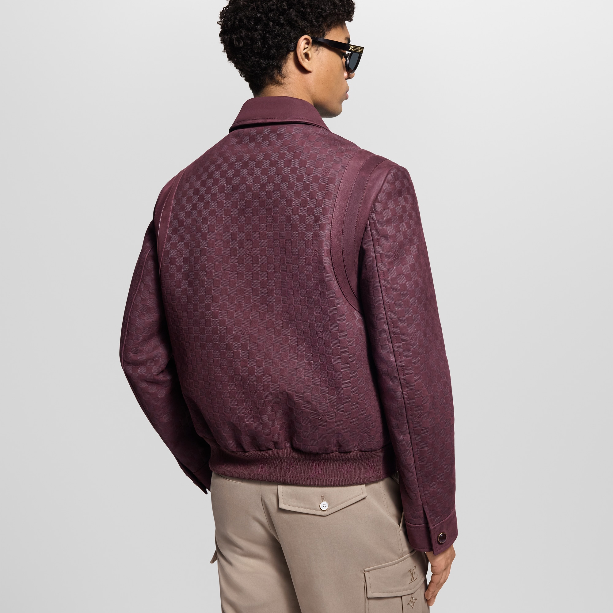 Cazadora de piel Damier  Hombre Prêt-à-Porter Cazadoras y abrigos | LOUIS VUITTON (Zoom de producto)