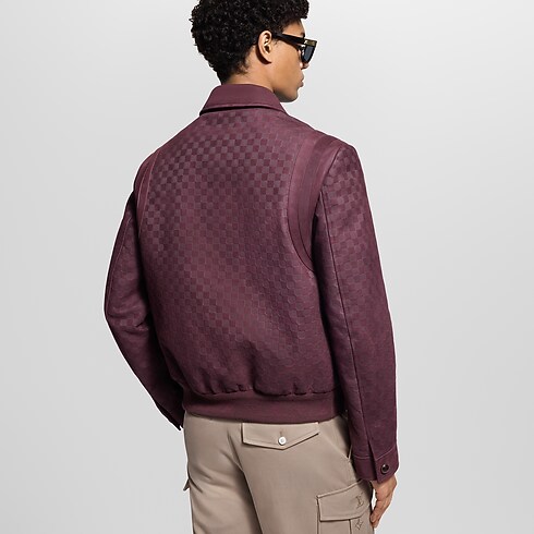 Cazadora de piel Damier Hombre Prêt-à-Porter Cazadoras y abrigos | LOUIS VUITTON (Zoom de producto)