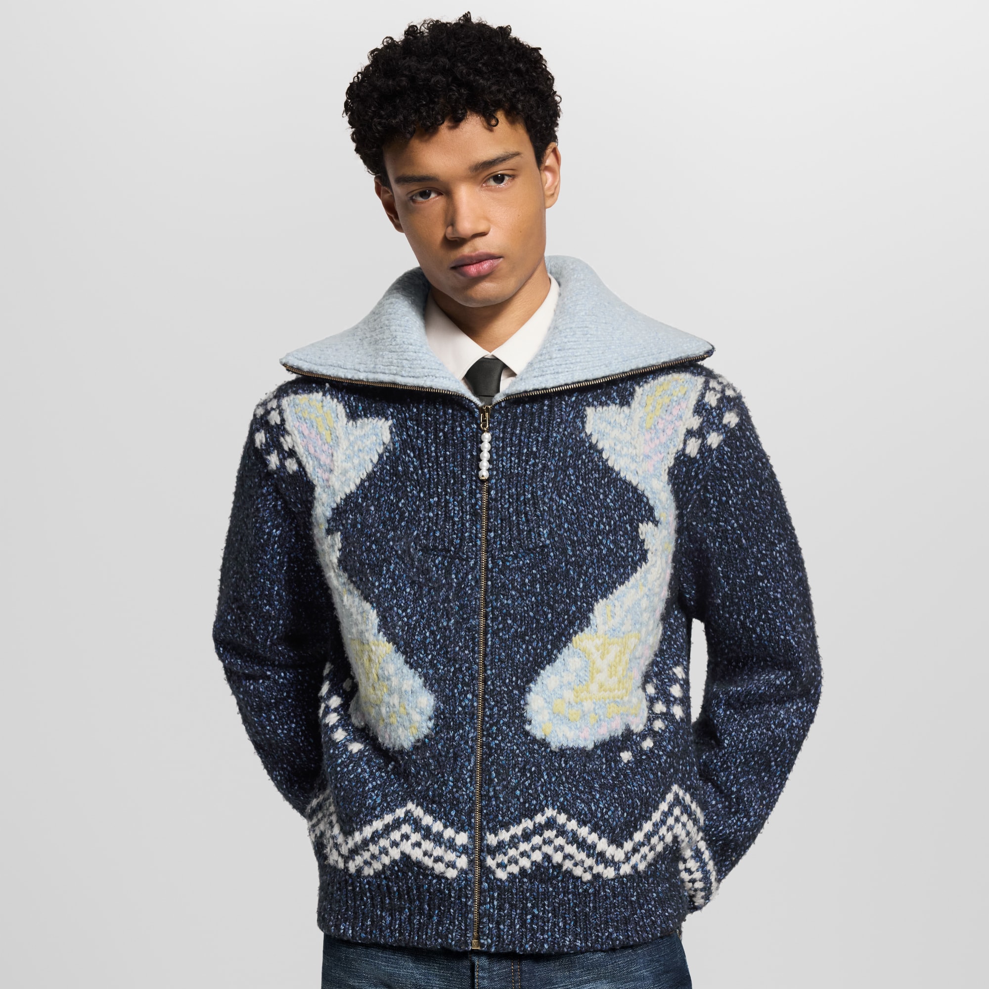 Cazadora de punto con cremallera  Hombre Prêt-à-Porter Todo Prêt-à-Porter | LOUIS VUITTON (Zoom de producto)