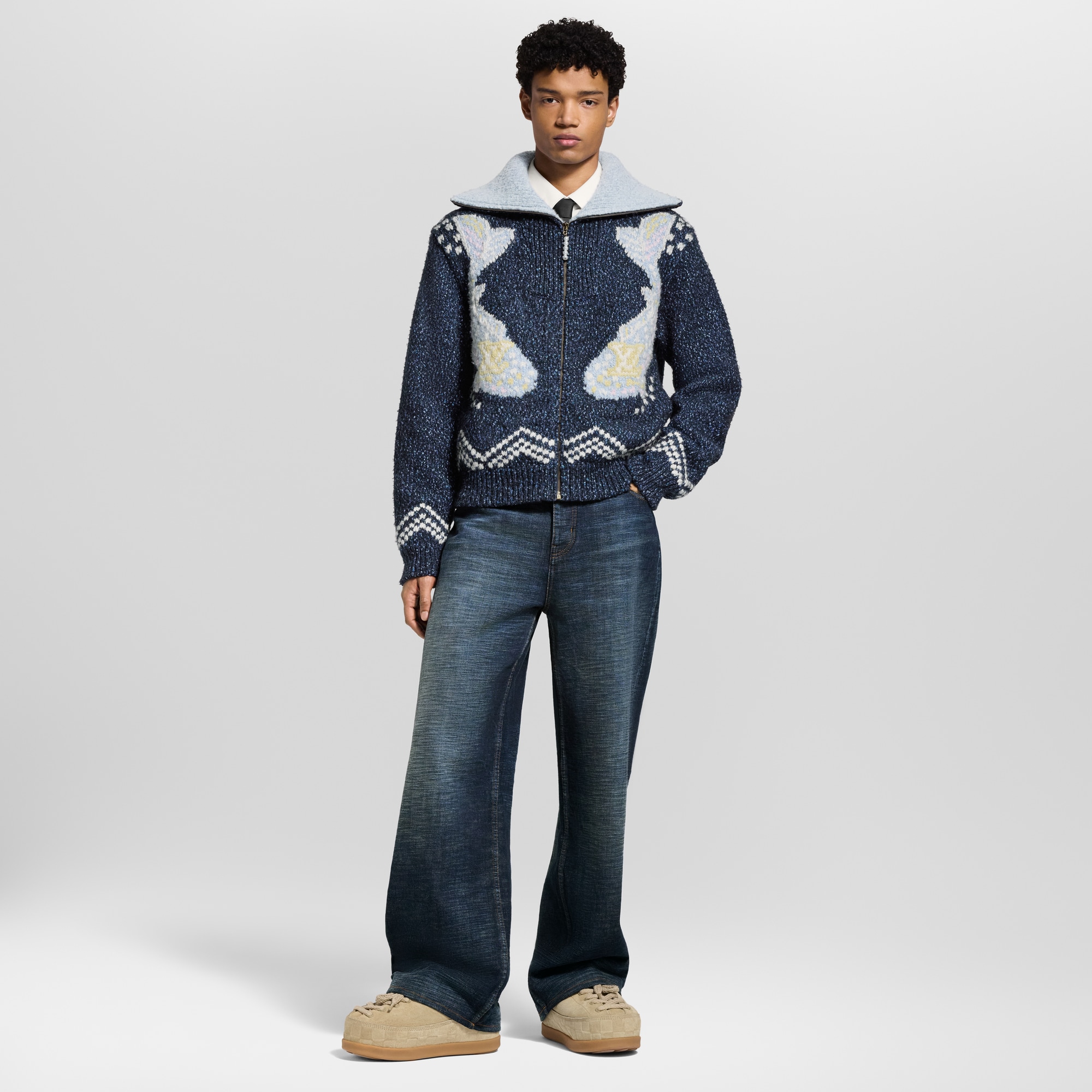 Cazadora de punto con cremallera  Hombre Prêt-à-Porter Todo Prêt-à-Porter | LOUIS VUITTON (Zoom de producto)