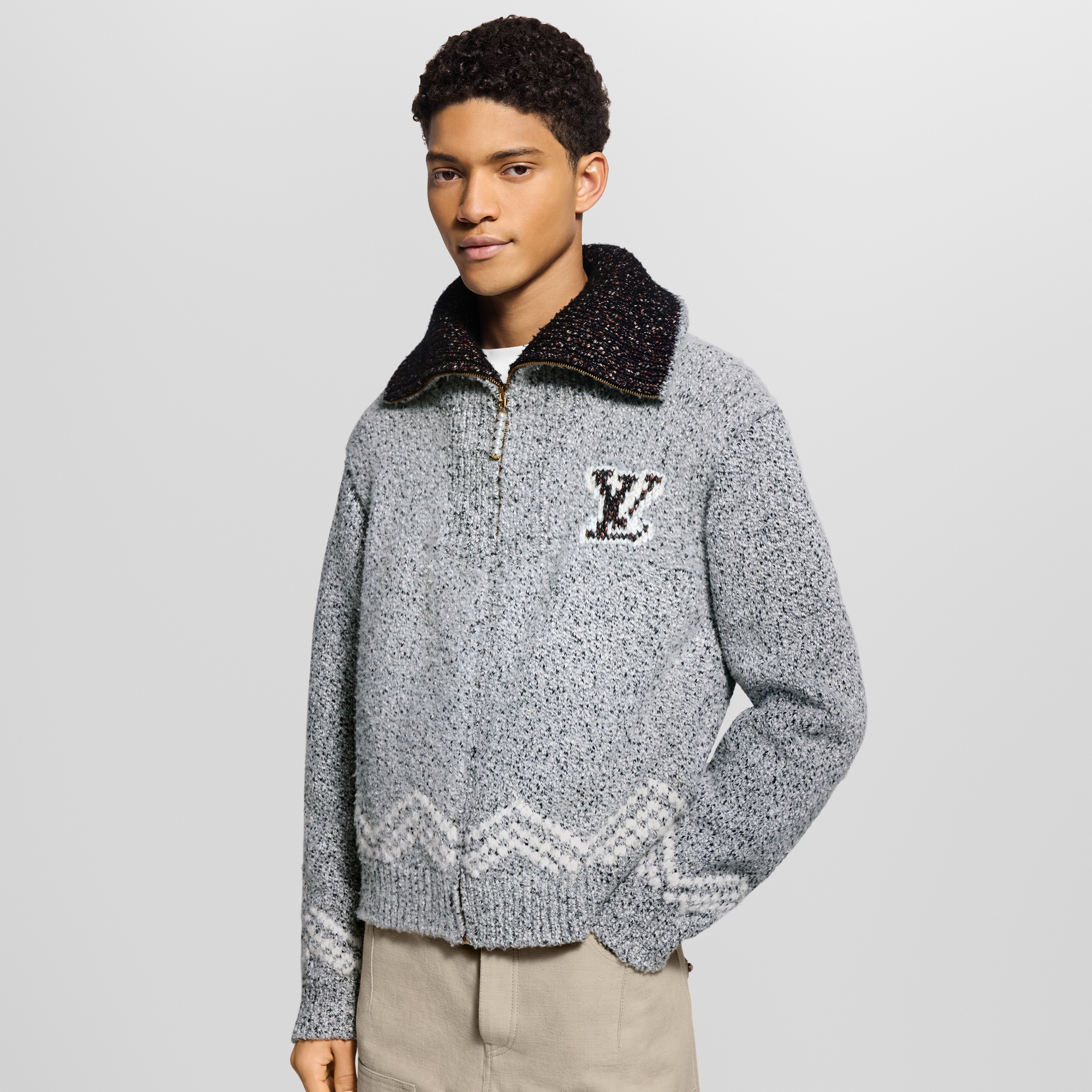 Cazadora de punto con cremallera  Hombre Prêt-à-Porter Todo Prêt-à-Porter | LOUIS VUITTON (Zoom de producto)
