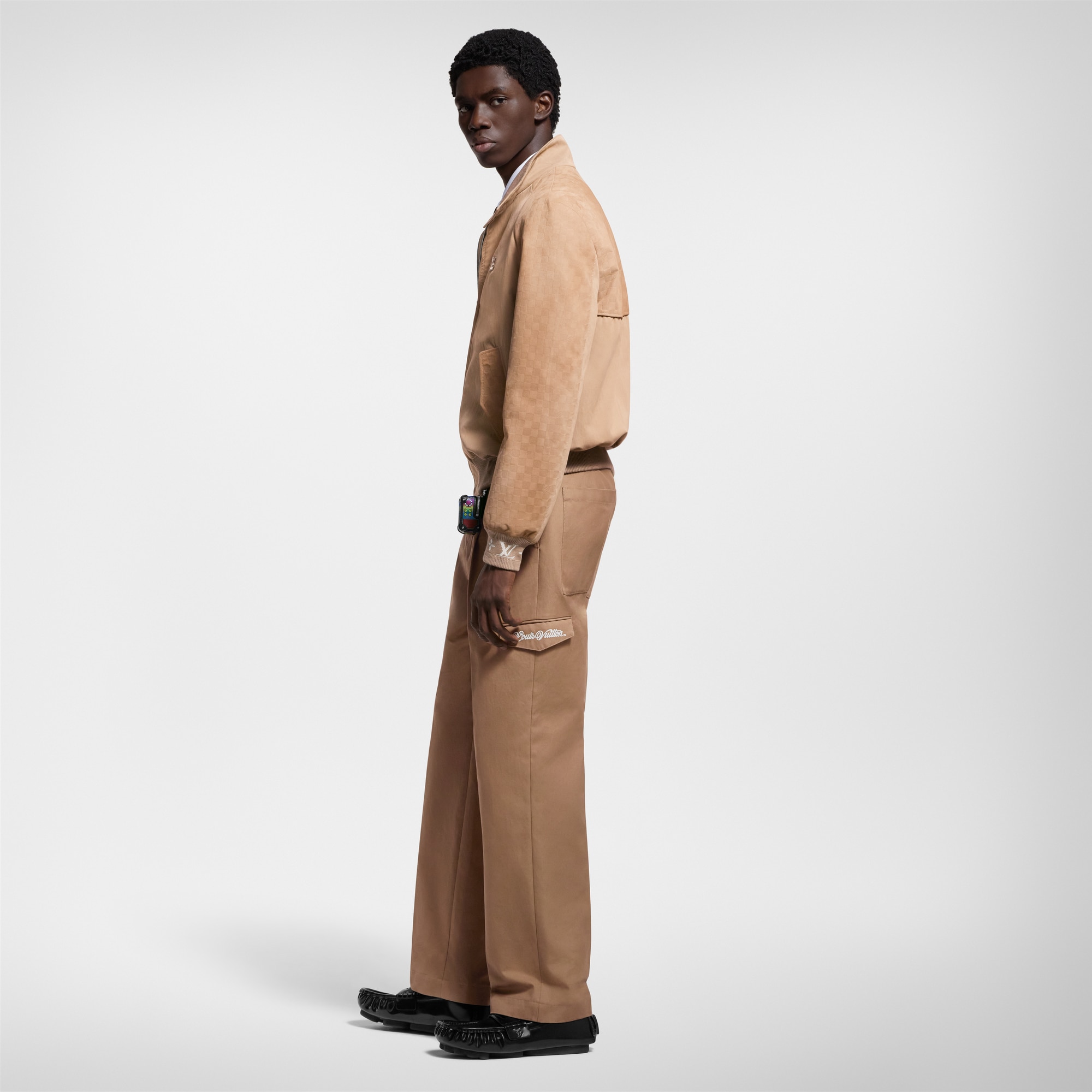 Cazadora en mezcla de materiales  Hombre Prêt-à-Porter Cazadoras y abrigos | LOUIS VUITTON (Zoom de producto)