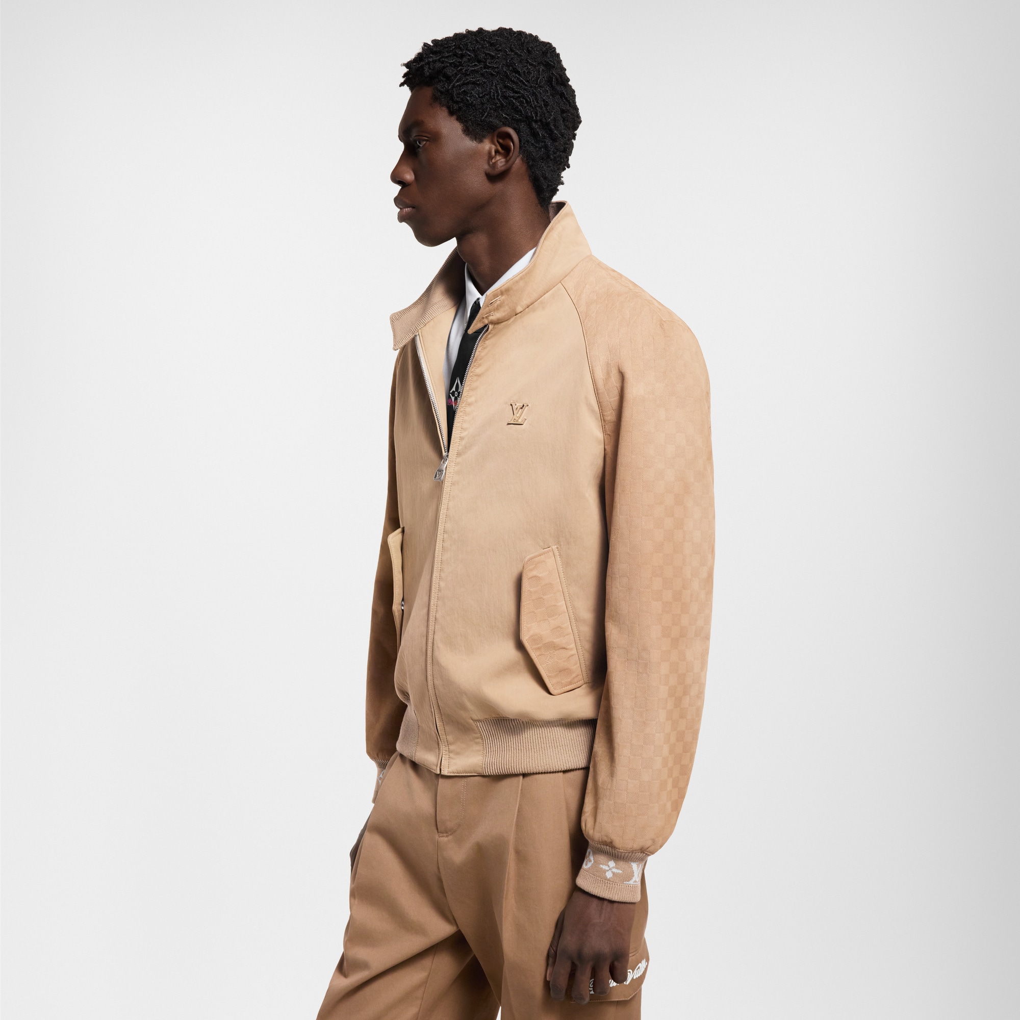 Cazadora en mezcla de materiales  Hombre Prêt-à-Porter Cazadoras y abrigos | LOUIS VUITTON (Zoom de producto)