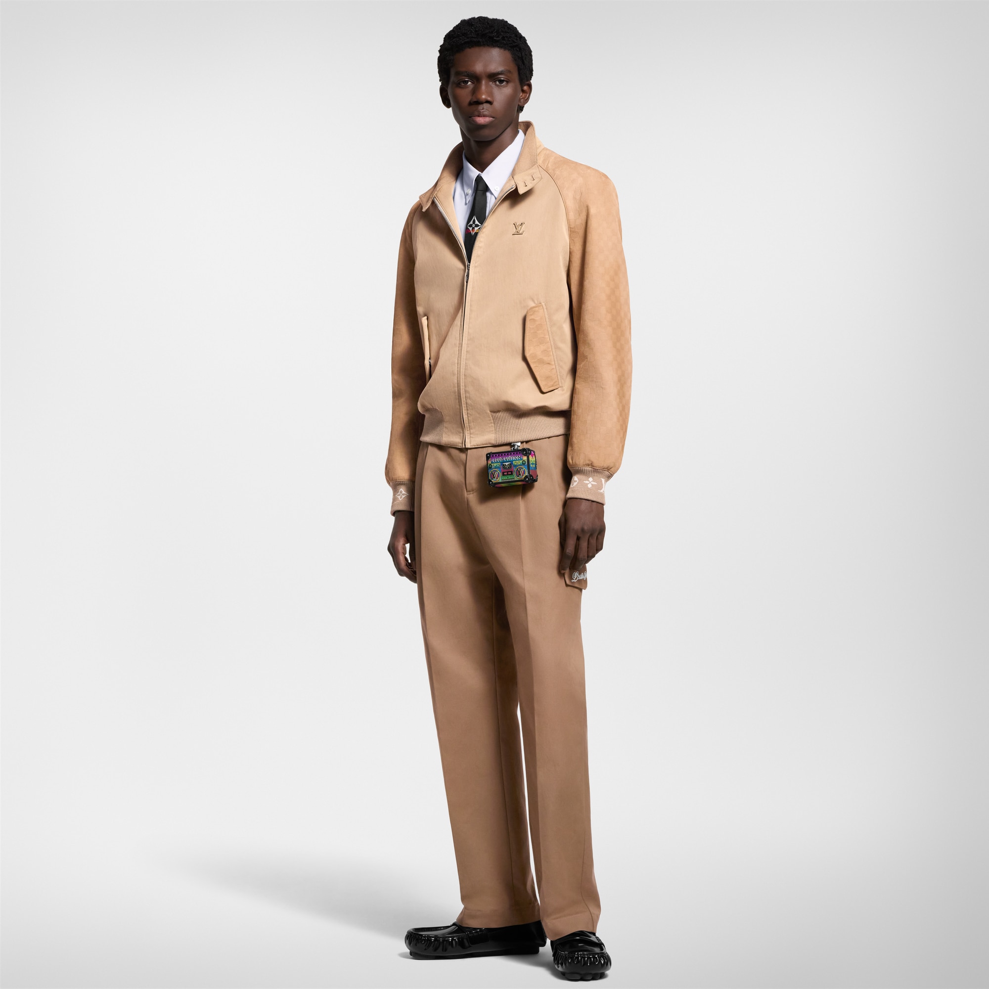 Cazadora en mezcla de materiales  Hombre Prêt-à-Porter Cazadoras y abrigos | LOUIS VUITTON (Zoom de producto)