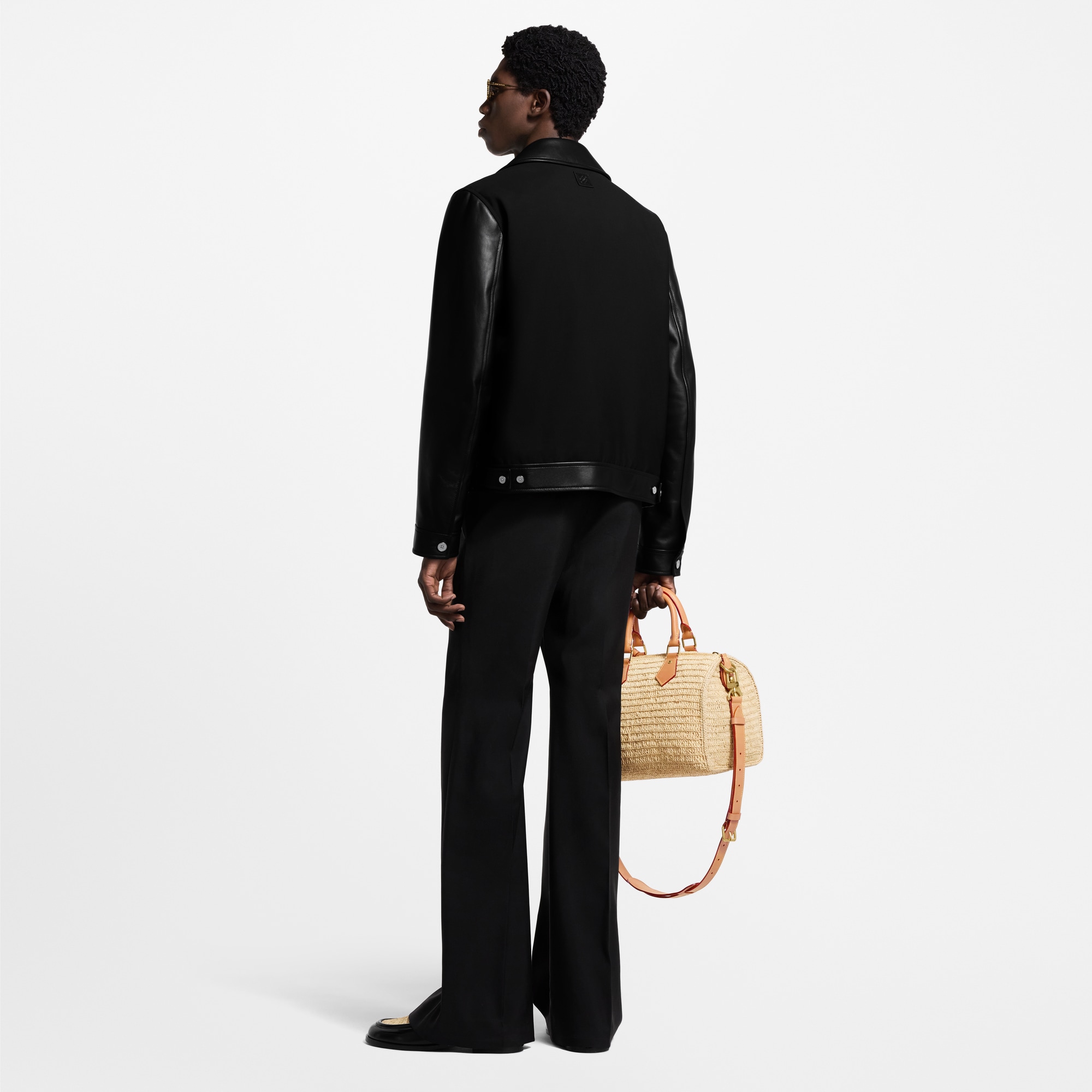 Cazadora en mezcla de materiales  Hombre Prêt-à-Porter Cazadoras y abrigos | LOUIS VUITTON (Zoom de producto)