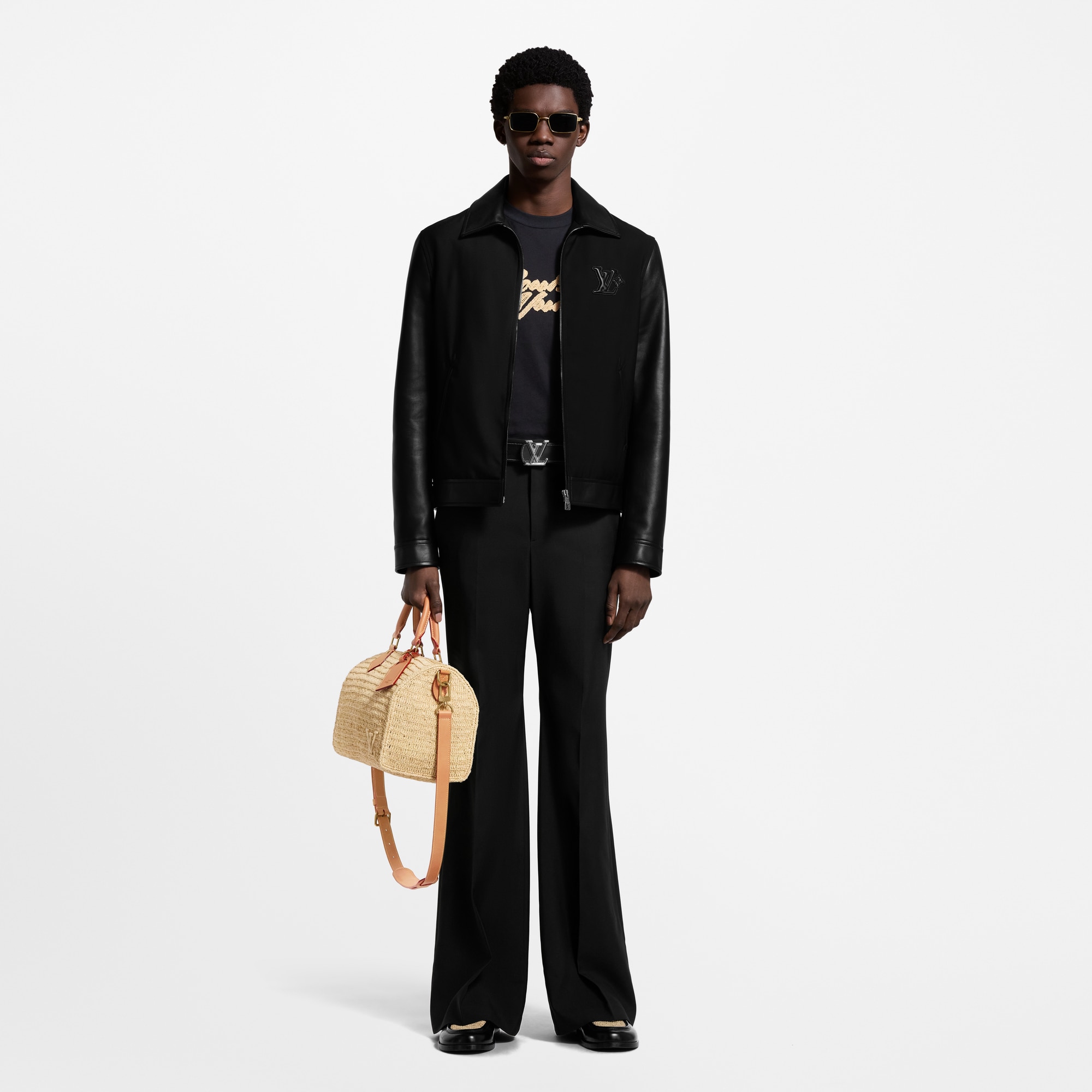 Cazadora en mezcla de materiales  Hombre Prêt-à-Porter Cazadoras y abrigos | LOUIS VUITTON (Zoom de producto)