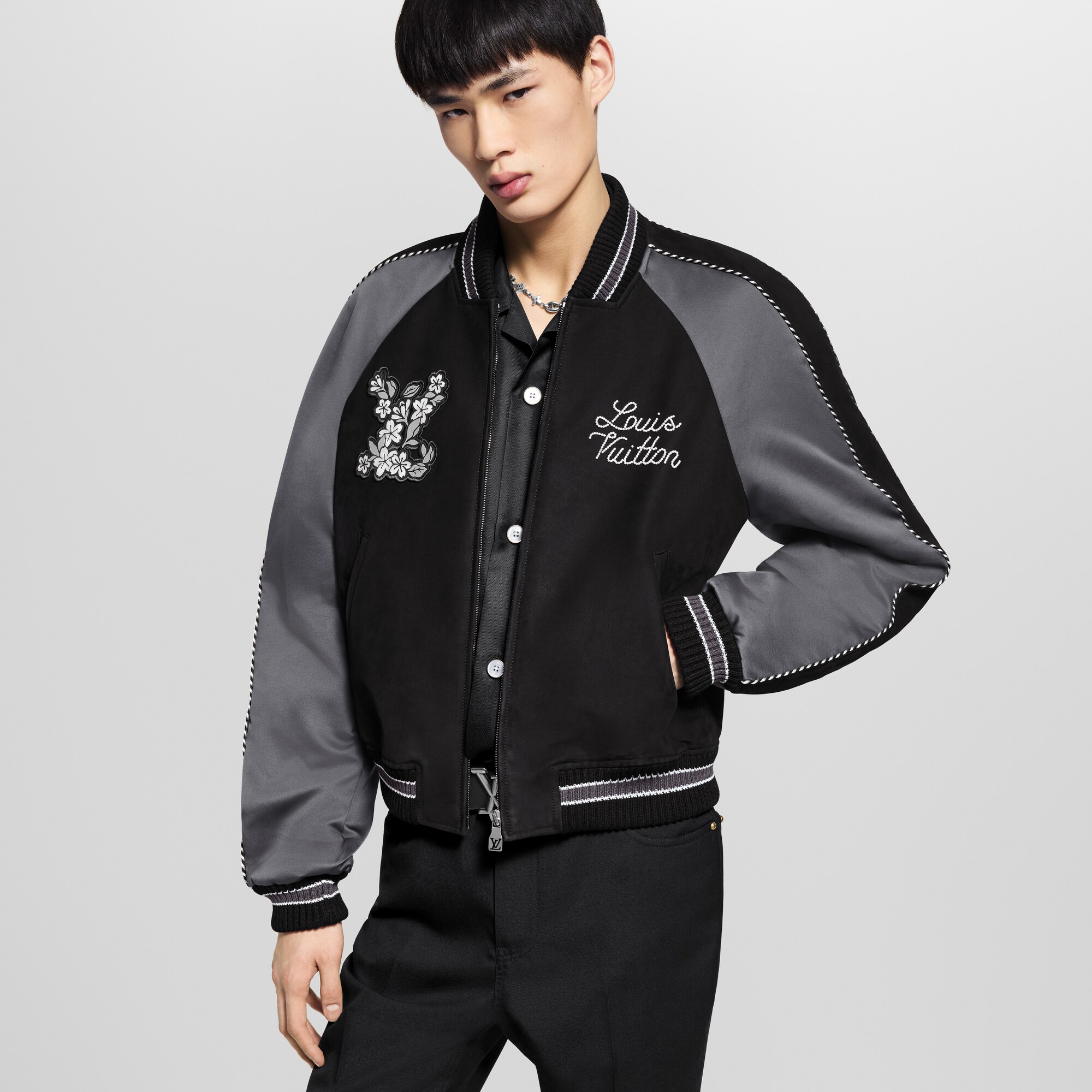 Cazadora en mezcla de materiales  Hombre Prêt-à-Porter Cazadoras y abrigos | LOUIS VUITTON (Zoom de producto)