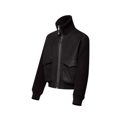 Cazadora en mezcla de piel Hombre Prêt-à-Porter Todo Prêt-à-Porter | LOUIS VUITTON (Zoom de producto)
