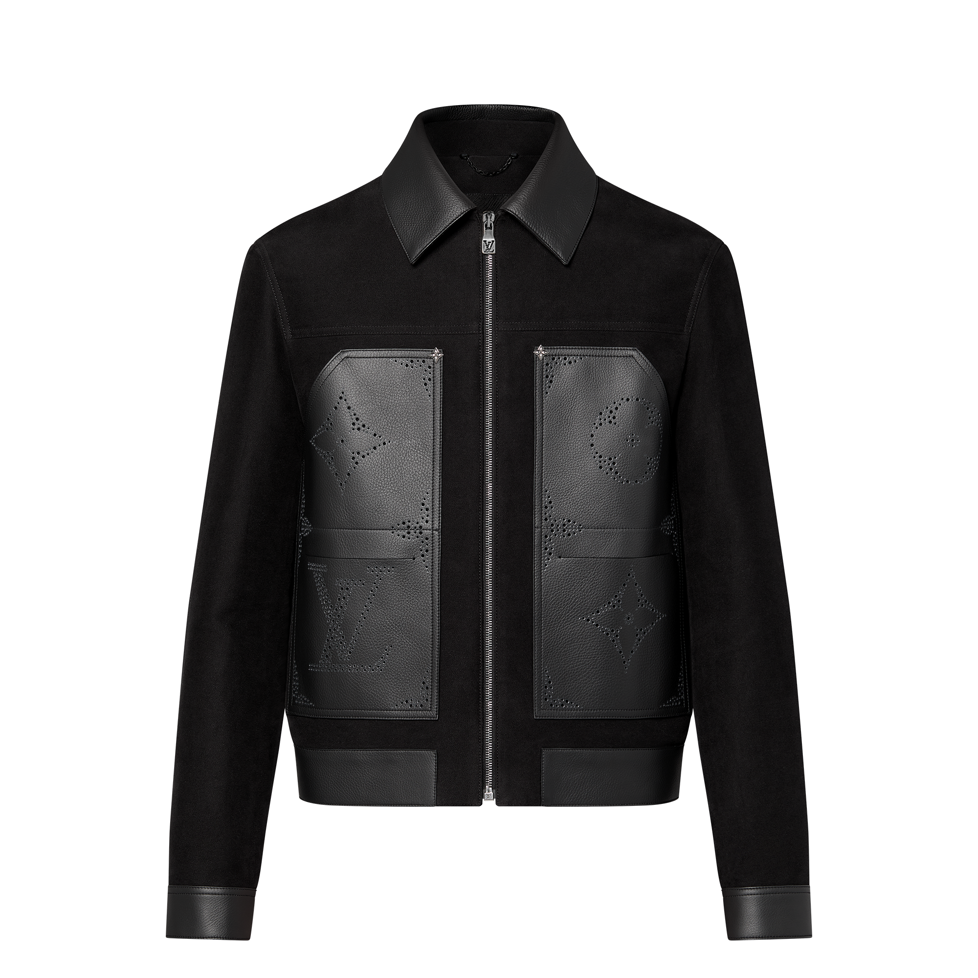 Cazadora Monogram con detalles en piel  Hombre Prêt-à-Porter Cazadoras y abrigos | LOUIS VUITTON (Zoom de producto)