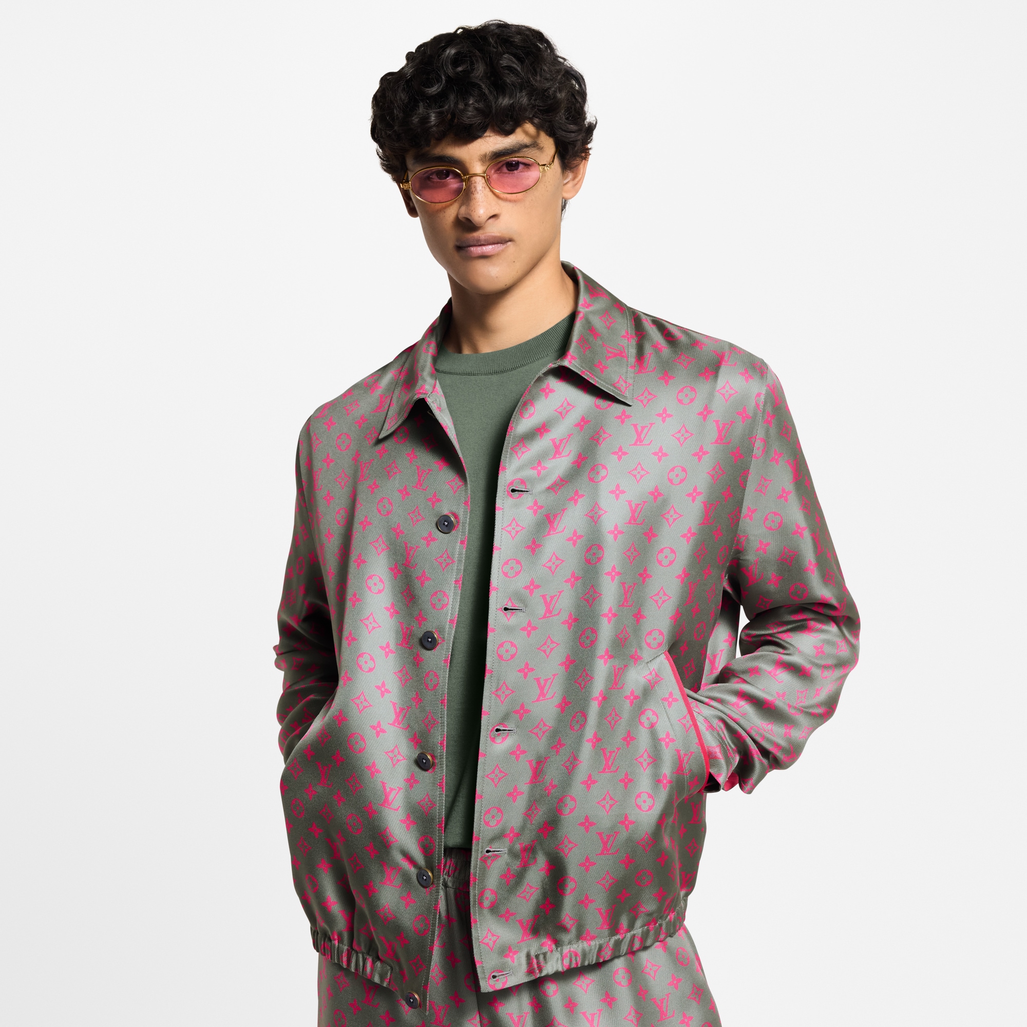Cazadora Monogram de seda  Hombre Prêt-à-Porter Cazadoras y abrigos | LOUIS VUITTON (Zoom de producto)