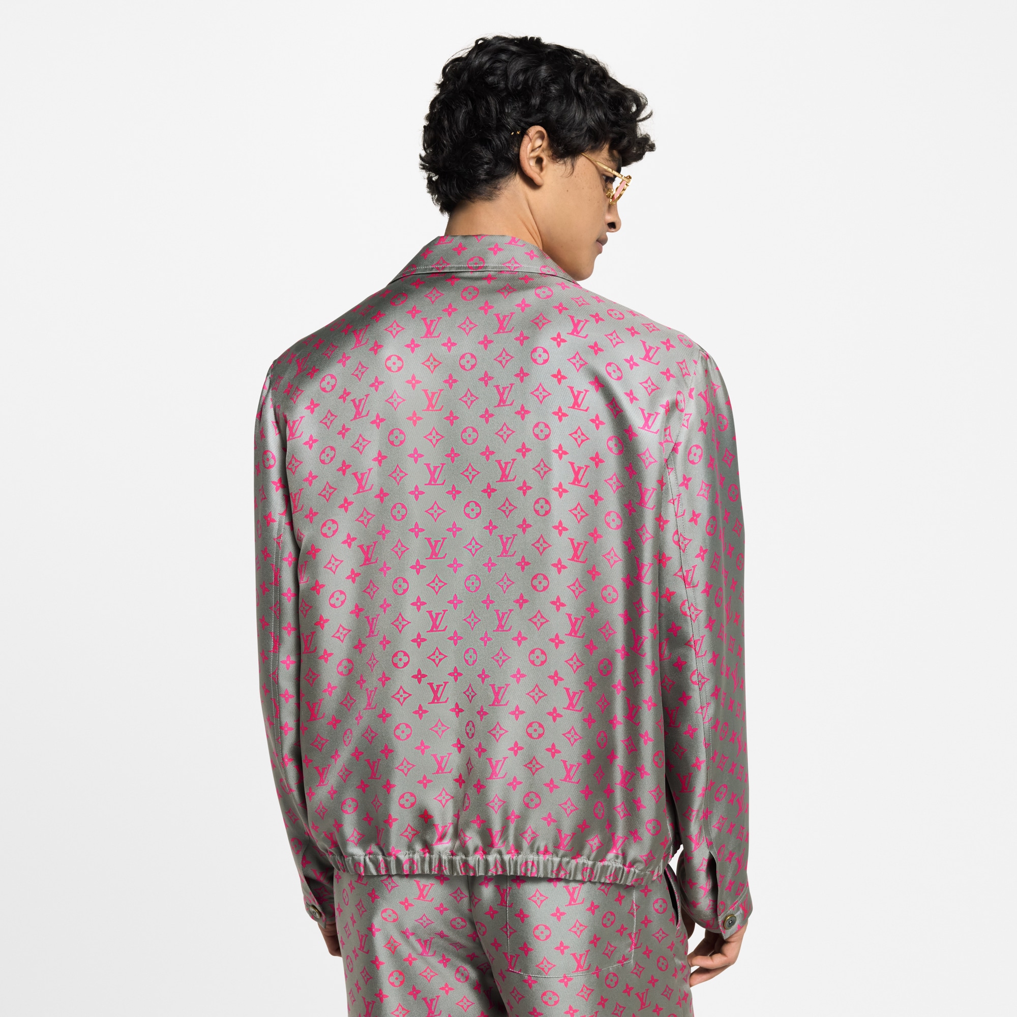 Cazadora Monogram de seda  Hombre Prêt-à-Porter Cazadoras y abrigos | LOUIS VUITTON (Zoom de producto)