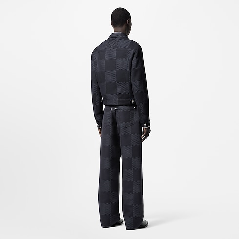 Cazadora Trucker Damier de lana Hombre Prêt-à-Porter Cazadoras y abrigos | LOUIS VUITTON (Zoom de producto)