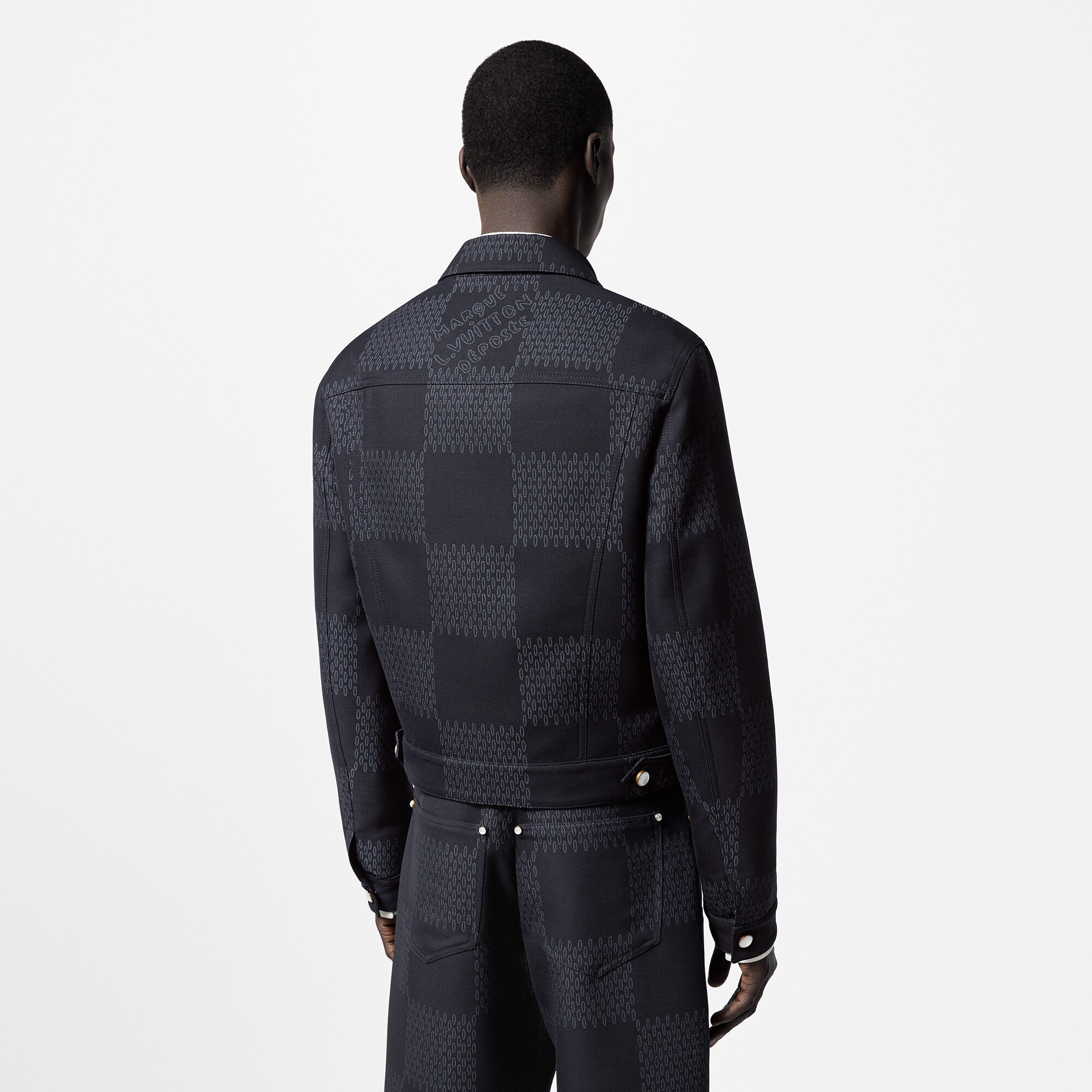 Cazadora Trucker Damier de lana  Hombre Prêt-à-Porter Cazadoras y abrigos | LOUIS VUITTON (Zoom de producto)