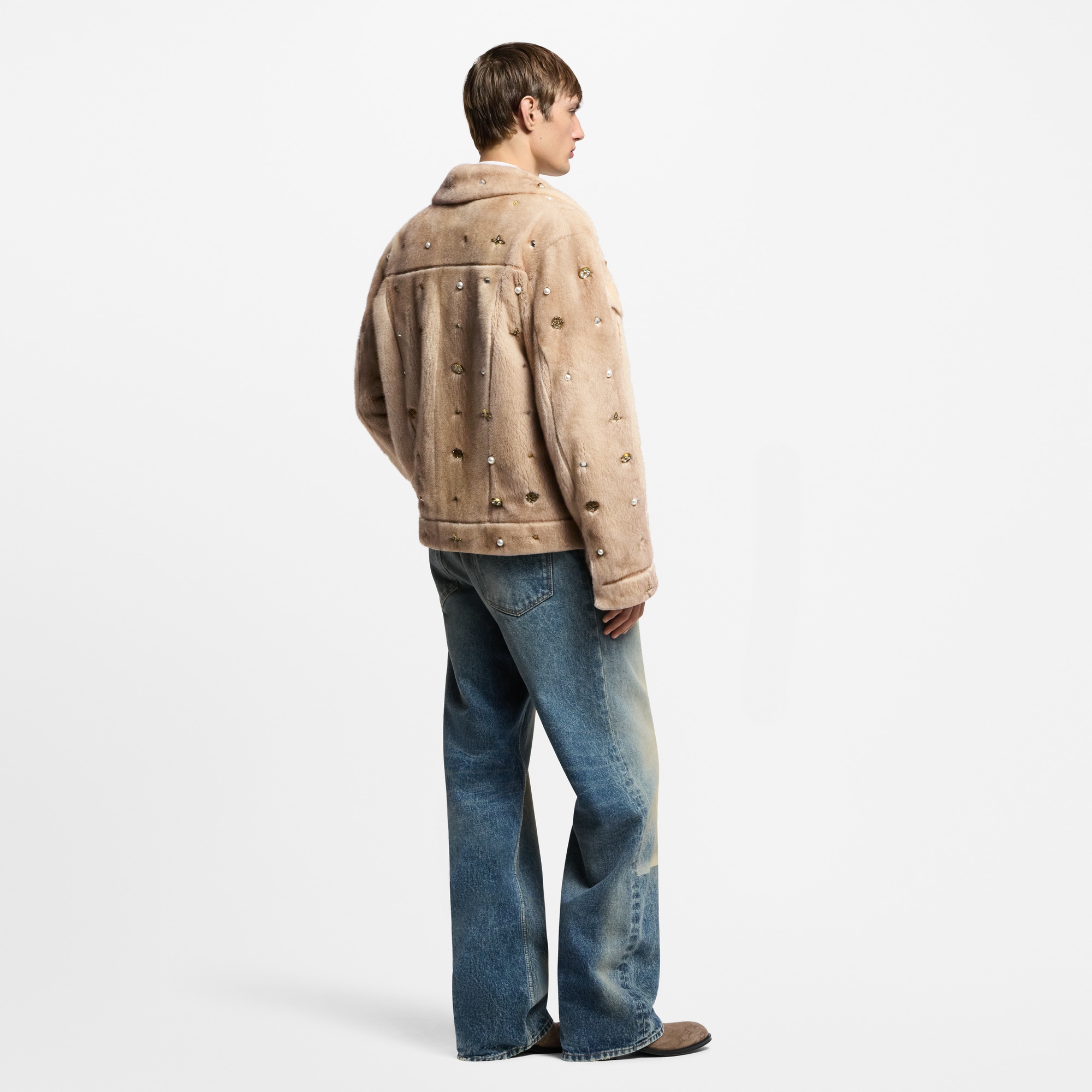 Cazadora Trucker de visón (Bajo pedido)  Hombre Prêt-à-Porter Cazadoras y abrigos | LOUIS VUITTON (Zoom de producto)