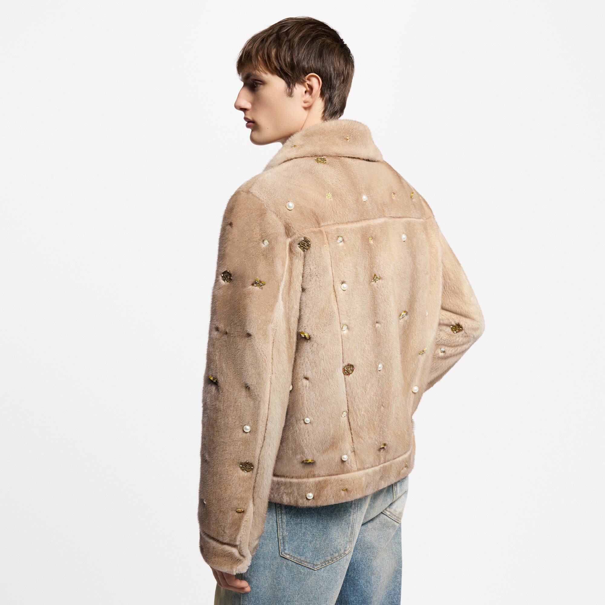 Cazadora Trucker de visón (Bajo pedido)  Hombre Prêt-à-Porter Cazadoras y abrigos | LOUIS VUITTON (Zoom de producto)