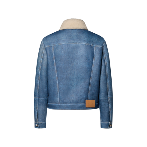 Cazadora trucker en lana de oveja con efecto óptico Hombre Prêt-à-Porter Todo Prêt-à-Porter | LOUIS VUITTON (Zoom de producto)