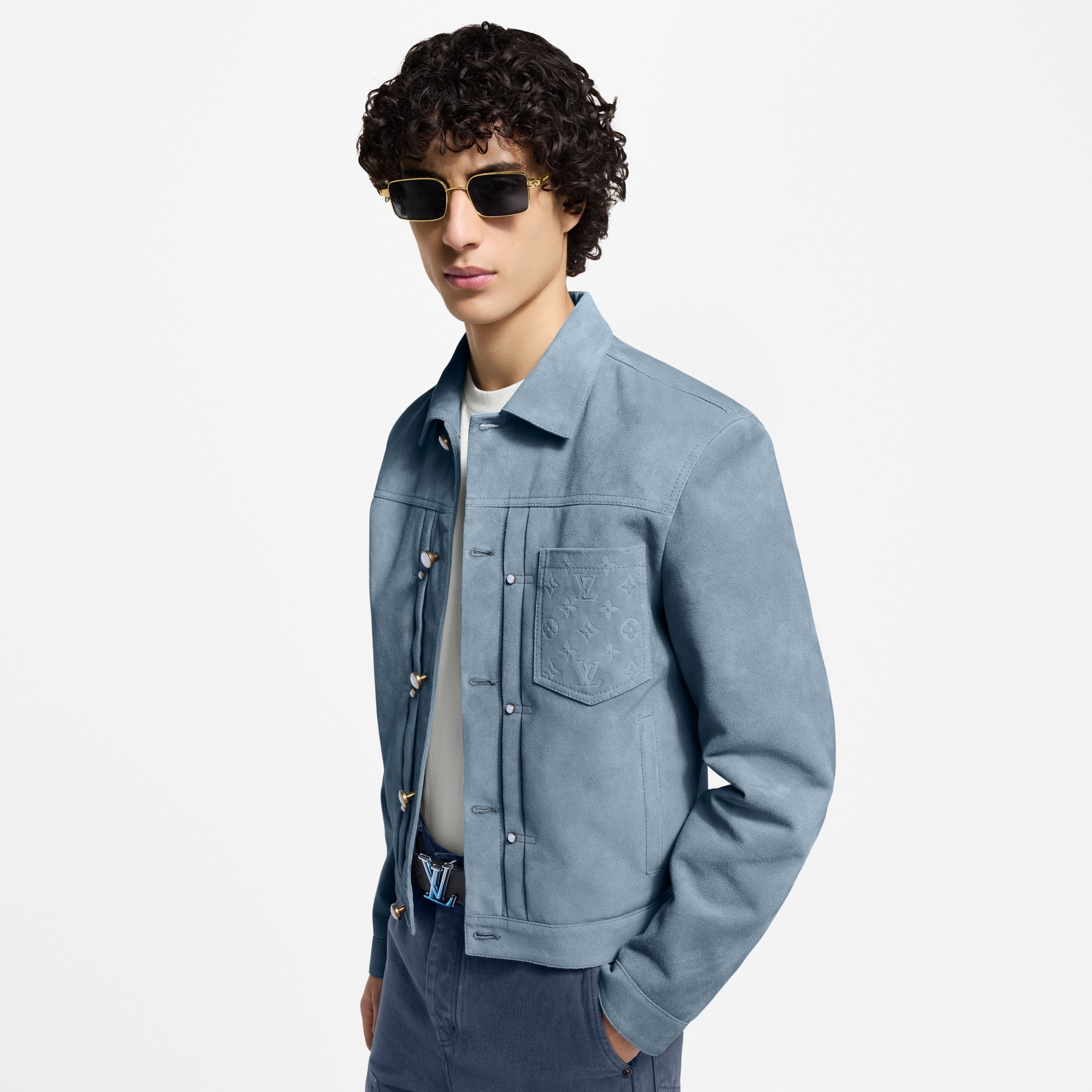 Cazadora Trucker Type II de ante  Hombre Prêt-à-Porter Cazadoras y abrigos | LOUIS VUITTON (Zoom de producto)