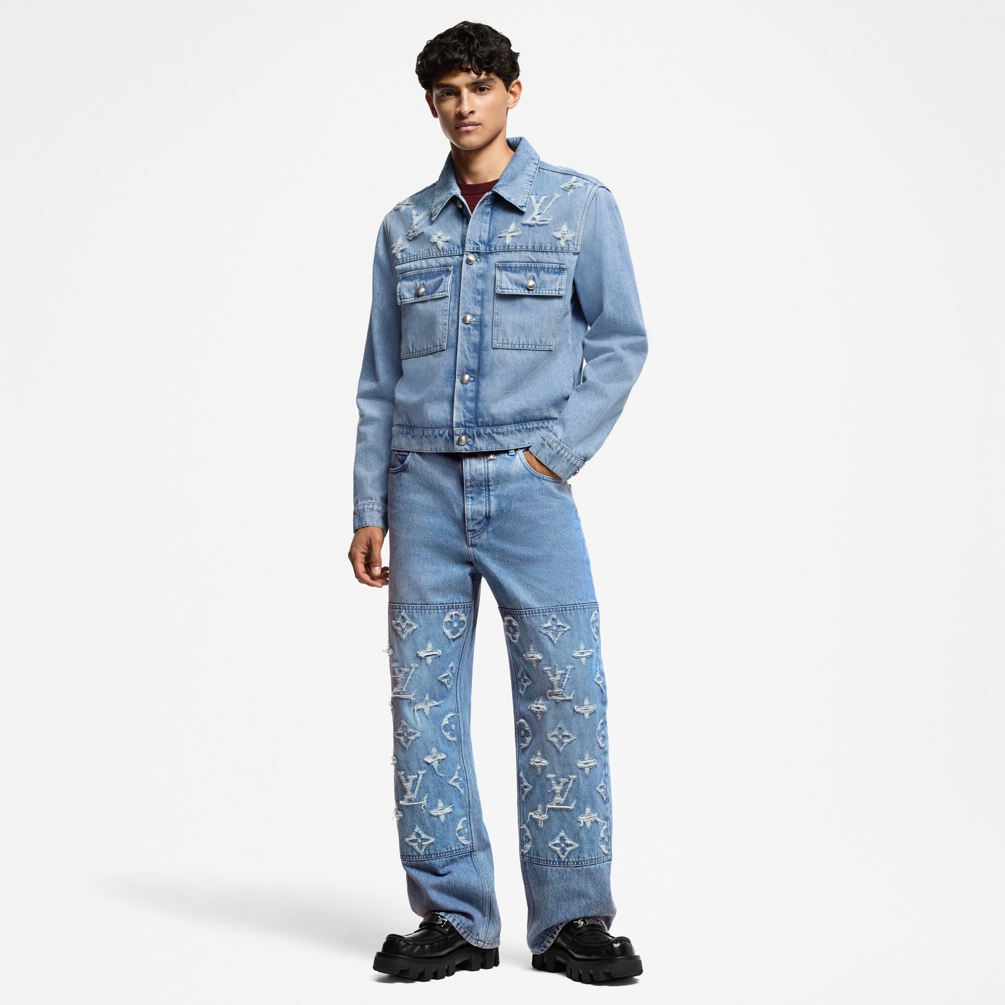 Cazadora trucker vaquera  Hombre Prêt-à-Porter Cazadoras y abrigos | LOUIS VUITTON (Zoom de producto)