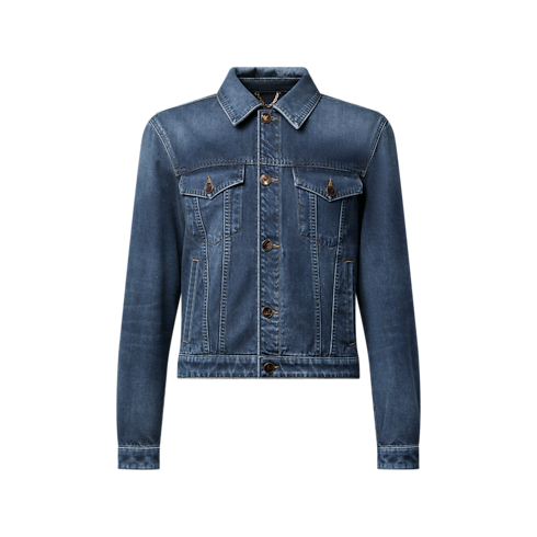 Cazadora trucker vaquera de algodón y cachemir Hombre Prêt-à-Porter Todo Prêt-à-Porter | LOUIS VUITTON (Zoom de producto)