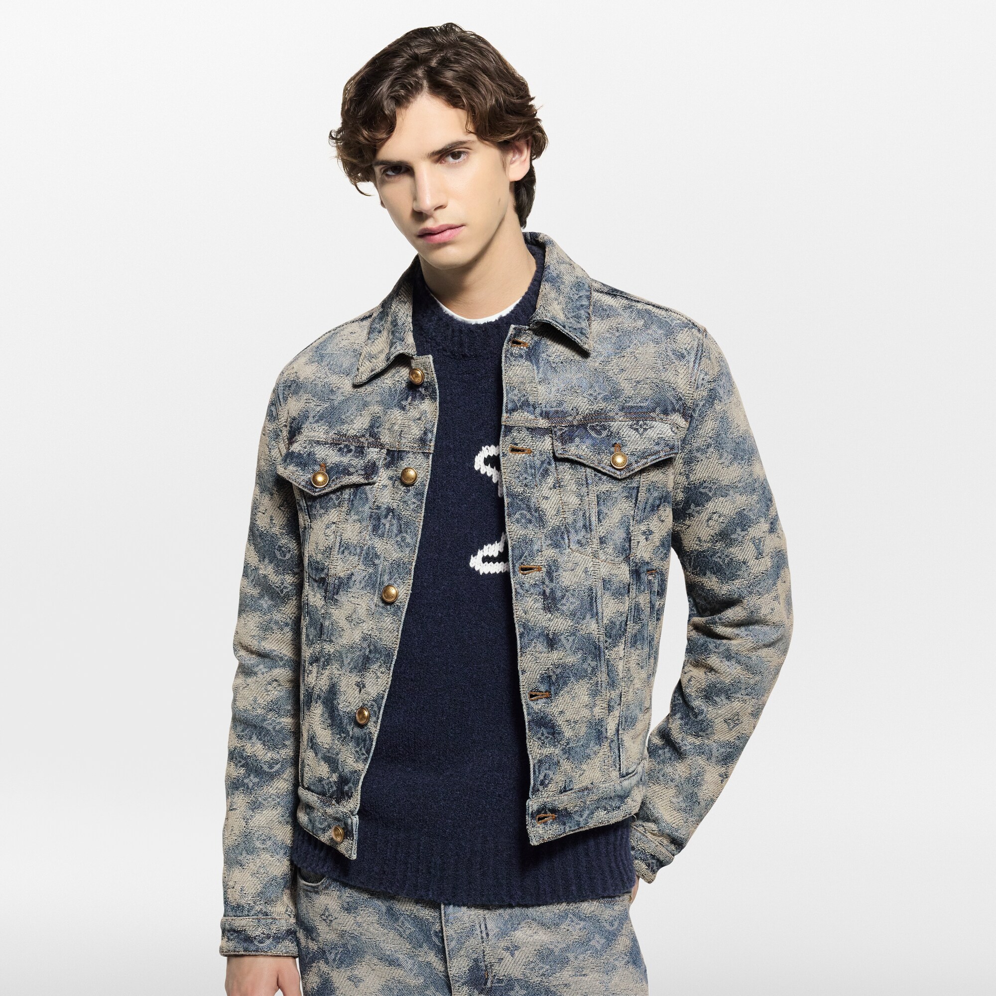 Cazadora trucker vaquera Monogram  Hombre Prêt-à-Porter Cazadoras y abrigos | LOUIS VUITTON (Zoom de producto)