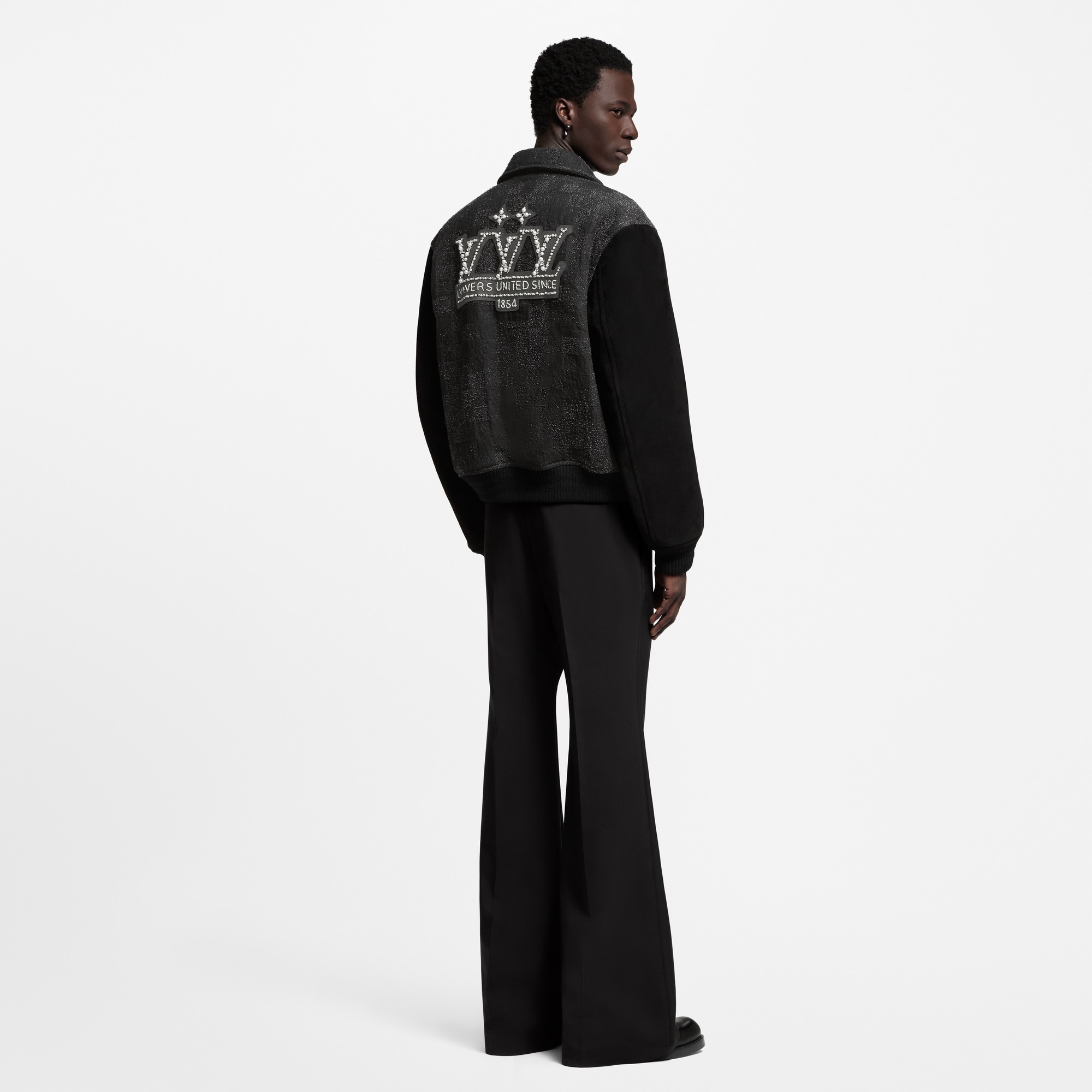 Cazadora universitaria con detalles en piel  Hombre Prêt-à-Porter Cazadoras y abrigos | LOUIS VUITTON (Zoom de producto)