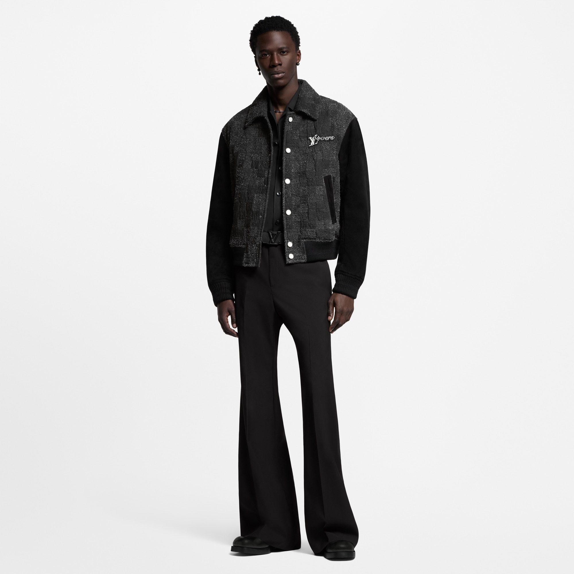 Cazadora universitaria con detalles en piel  Hombre Prêt-à-Porter Cazadoras y abrigos | LOUIS VUITTON (Zoom de producto)