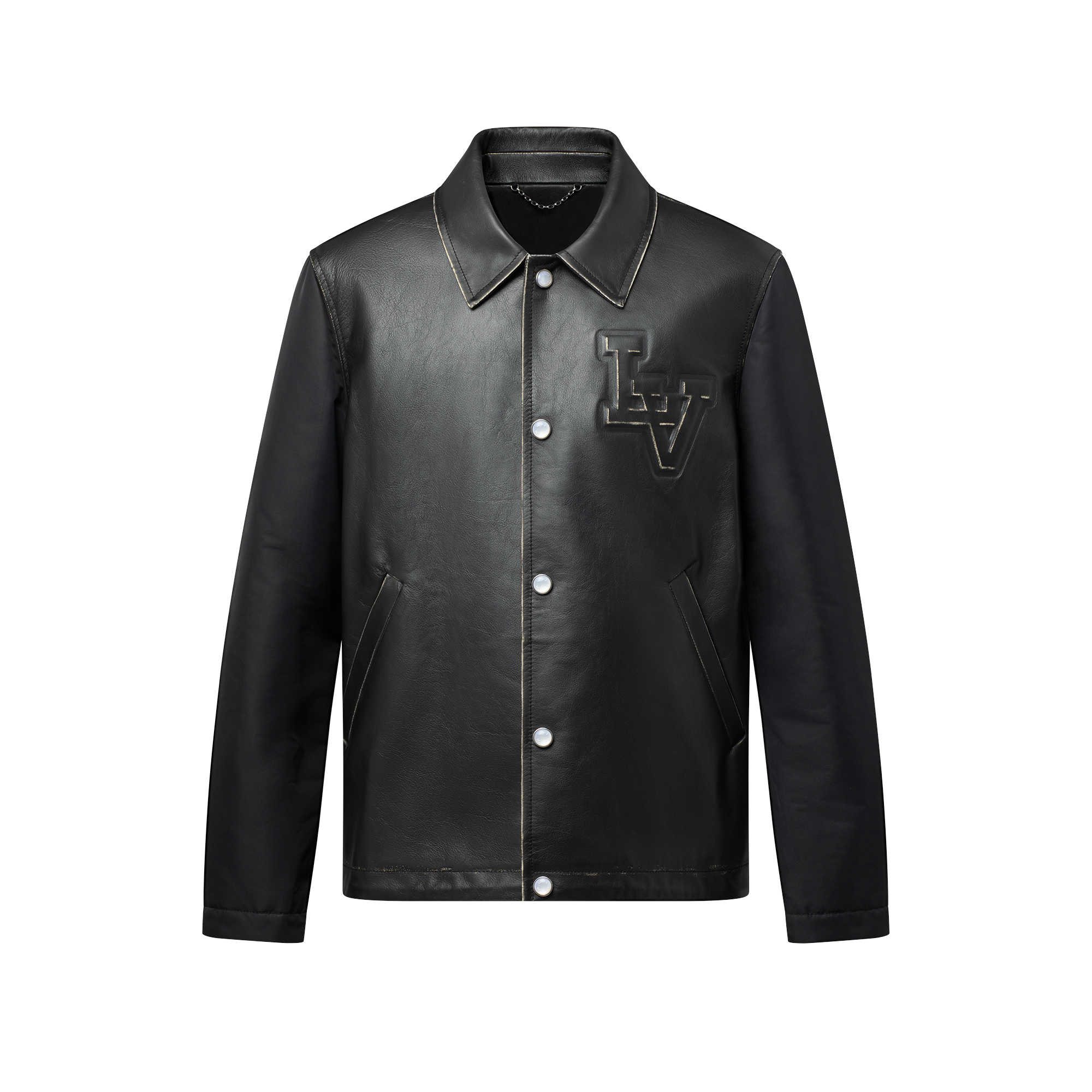 Cazadora universitaria con efecto vintage  Hombre Prêt-à-Porter Cazadoras y abrigos | LOUIS VUITTON (Zoom de producto)
