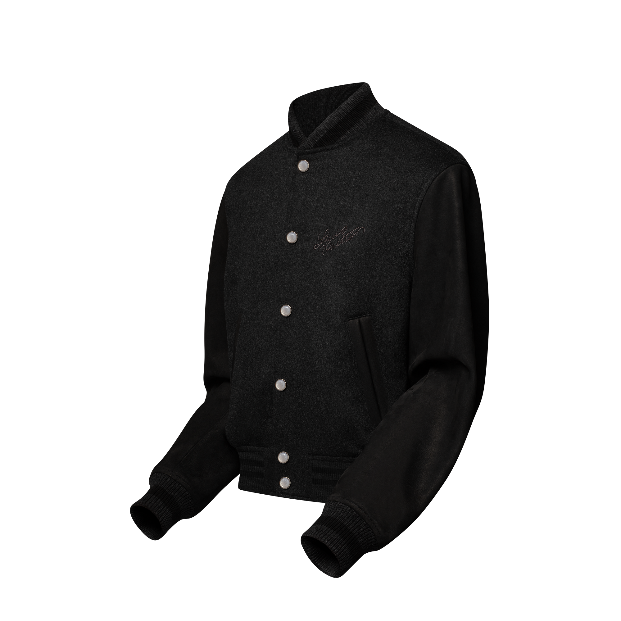 Cazadora universitaria de piel  Hombre Prêt-à-Porter Cazadoras y abrigos | LOUIS VUITTON (Zoom de producto)
