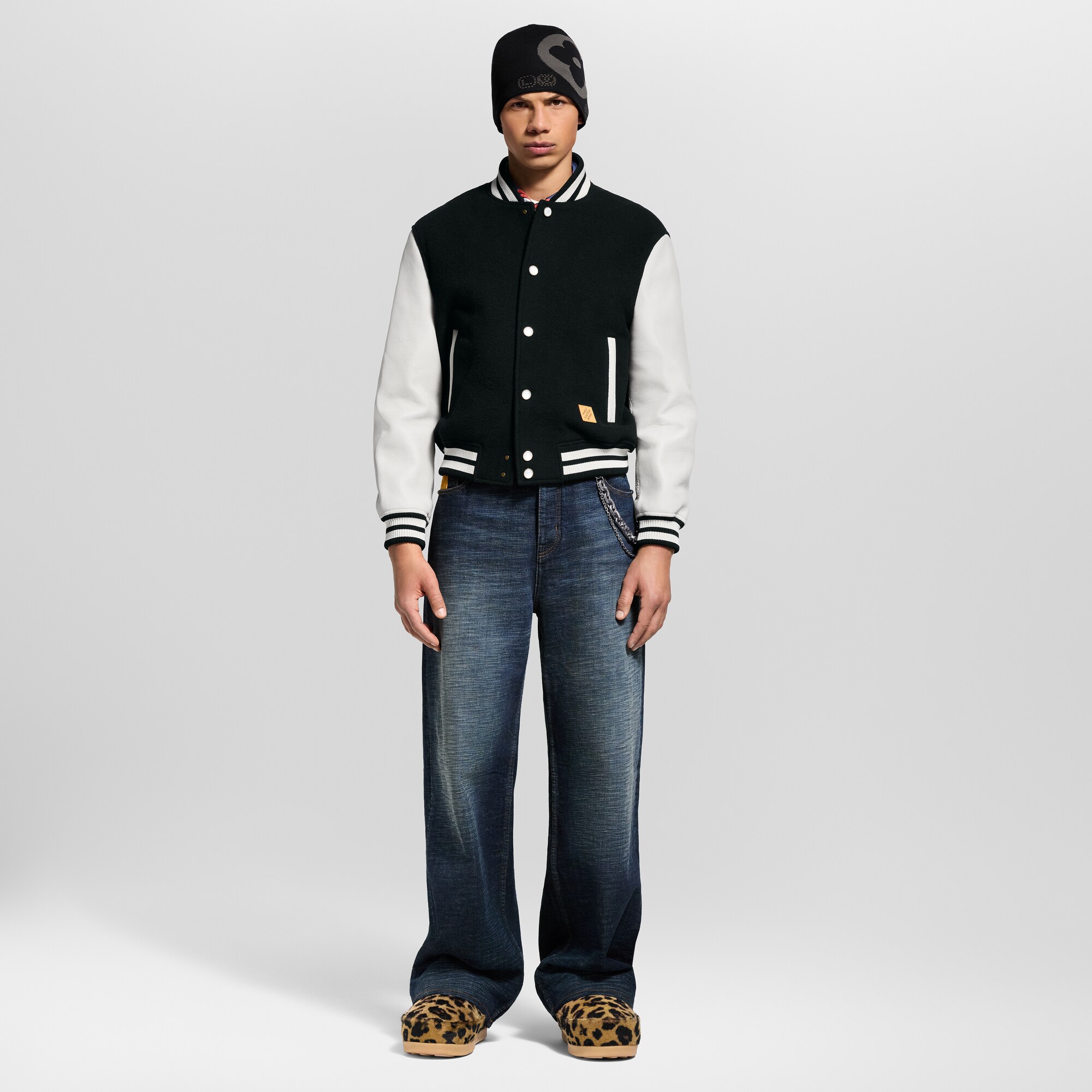 Cazadora universitaria de piel  Hombre Prêt-à-Porter Cazadoras y abrigos | LOUIS VUITTON (Zoom de producto)