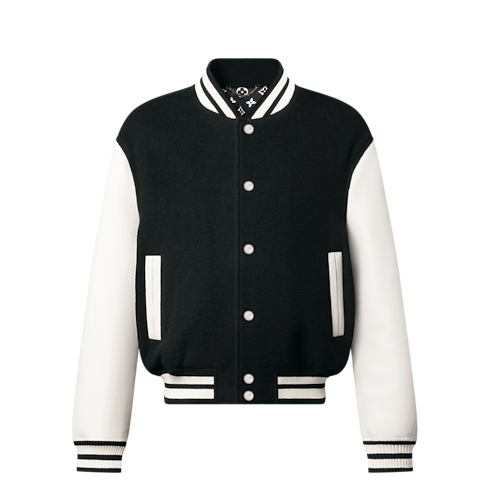 Cazadora universitaria de piel Hombre Prêt-à-Porter Cazadoras y abrigos | LOUIS VUITTON (Zoom de producto)