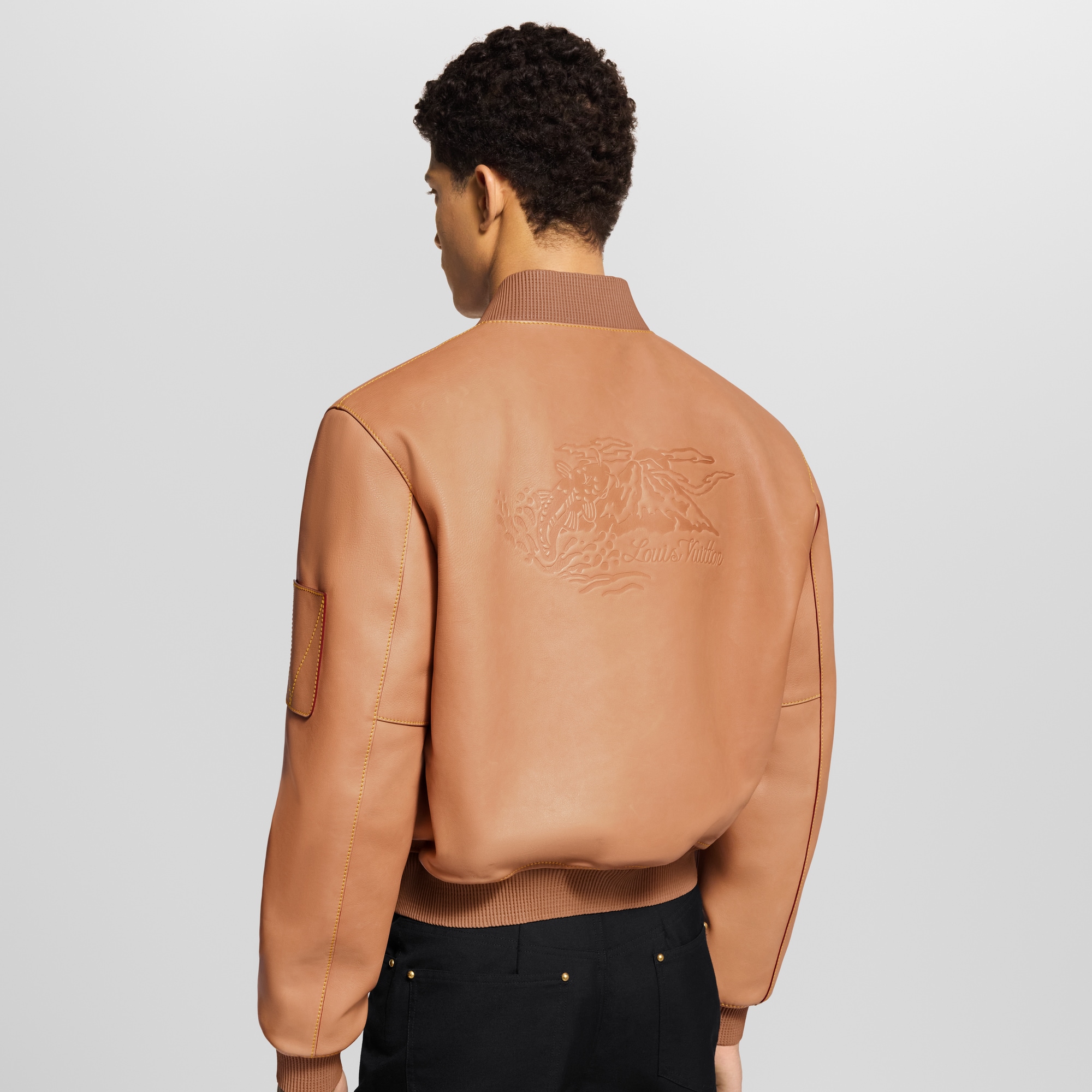 Cazadora universitaria de piel natural  Hombre Prêt-à-Porter Cazadoras y abrigos | LOUIS VUITTON (Zoom de producto)