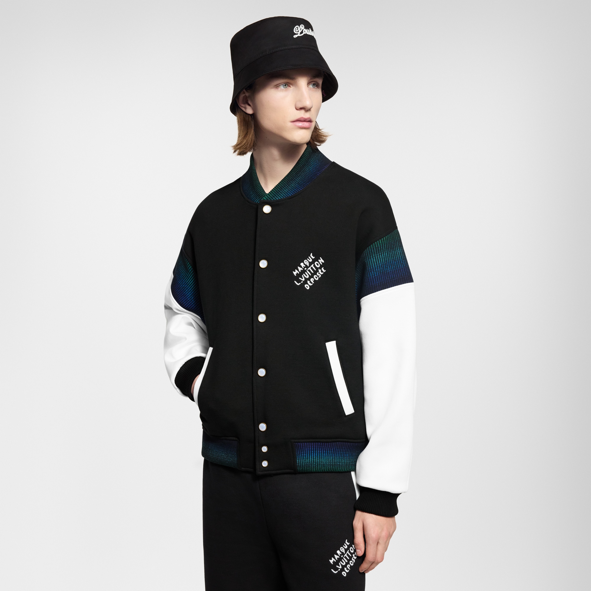 Cazadora universitaria en punto de algodón  Hombre Prêt-à-Porter Todo Prêt-à-Porter | LOUIS VUITTON (Zoom de producto)
