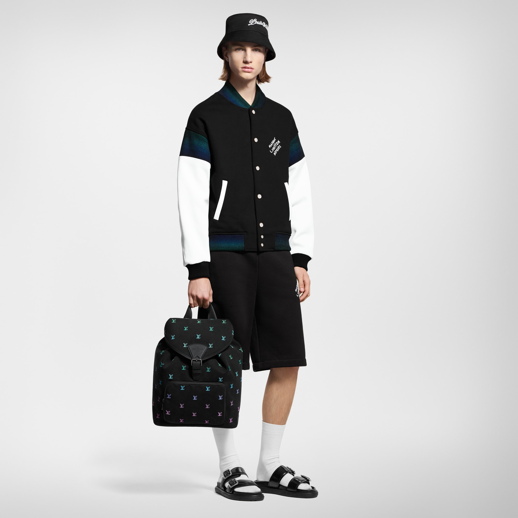 Cazadora universitaria en punto de algodón  Hombre Prêt-à-Porter Todo Prêt-à-Porter | LOUIS VUITTON (Zoom de producto)
