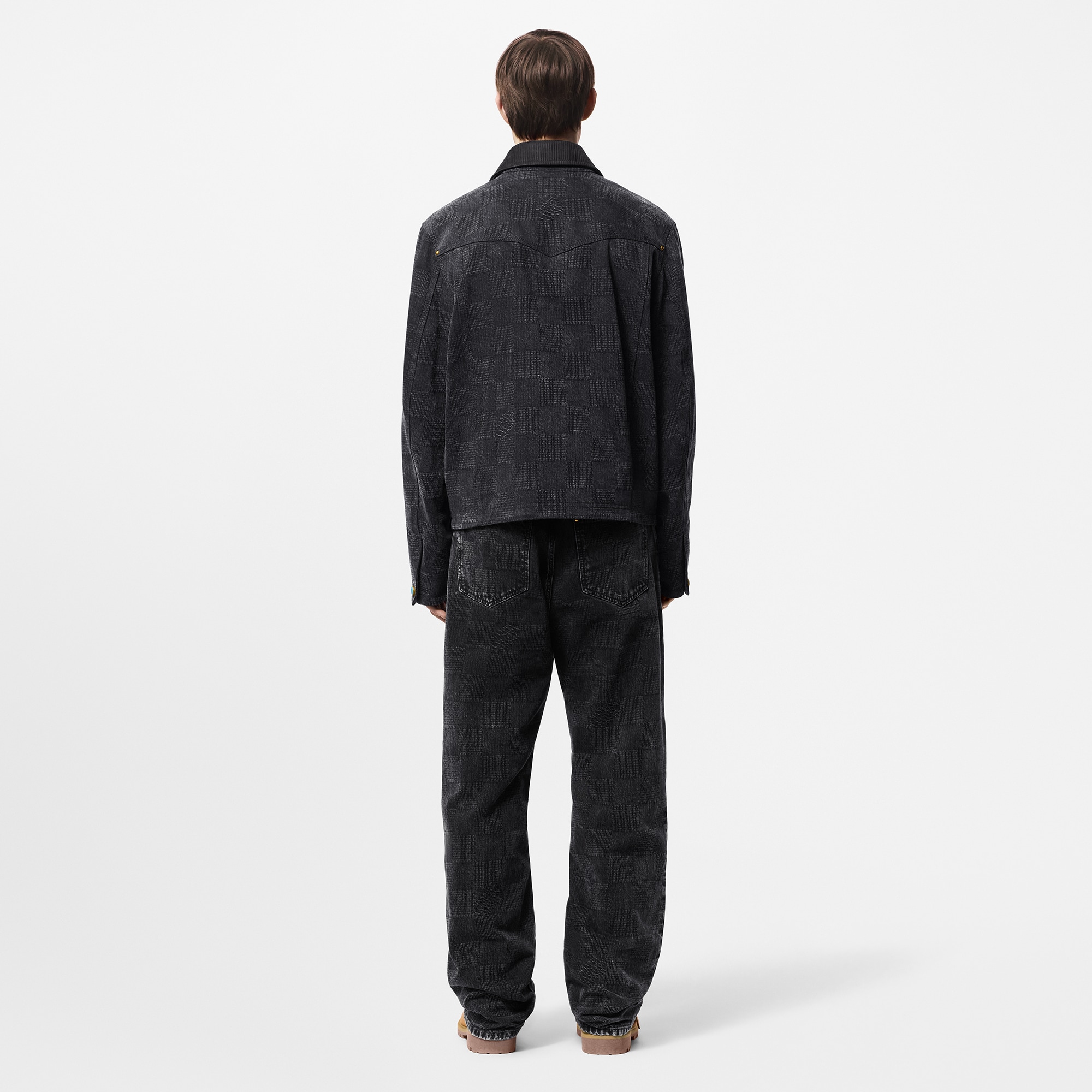 Cazadora utilitaria Damier de algodón  Hombre Prêt-à-Porter Cazadoras y abrigos | LOUIS VUITTON (Zoom de producto)