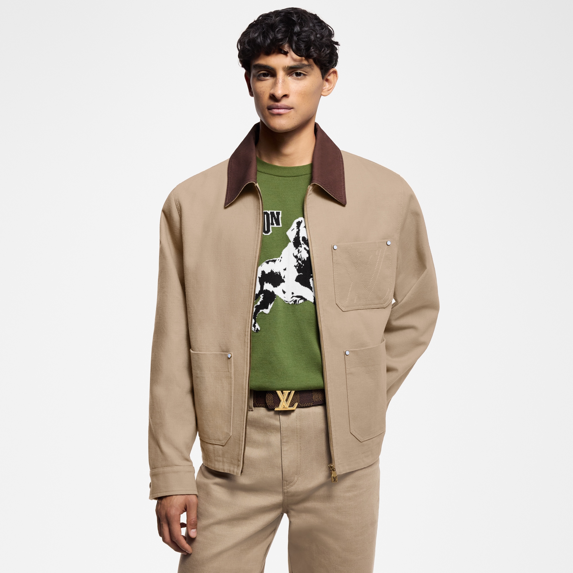 Cazadora utilitaria en lona de algodón  Hombre Prêt-à-Porter Cazadoras y abrigos | LOUIS VUITTON (Zoom de producto)