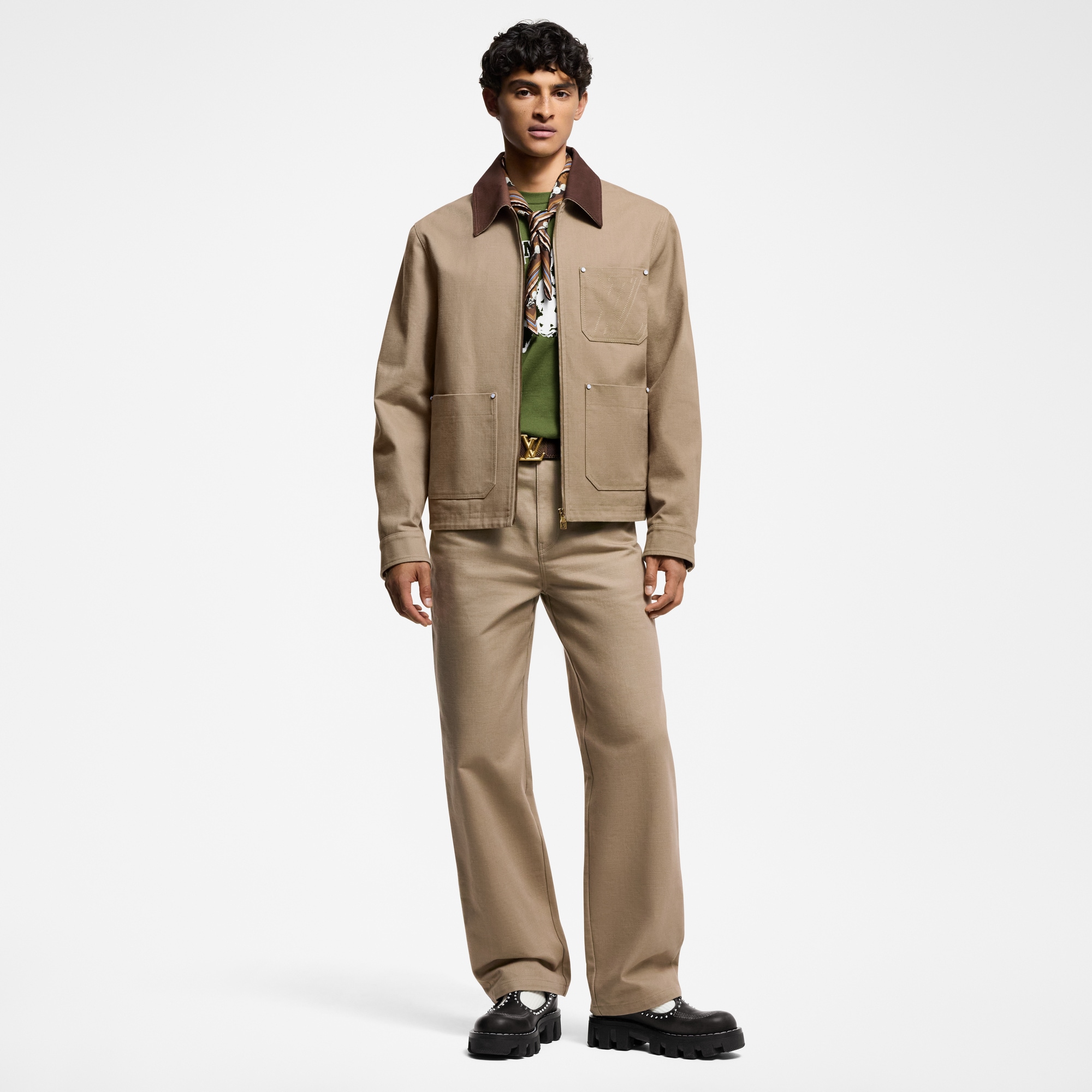 Cazadora utilitaria en lona de algodón  Hombre Prêt-à-Porter Cazadoras y abrigos | LOUIS VUITTON (Zoom de producto)