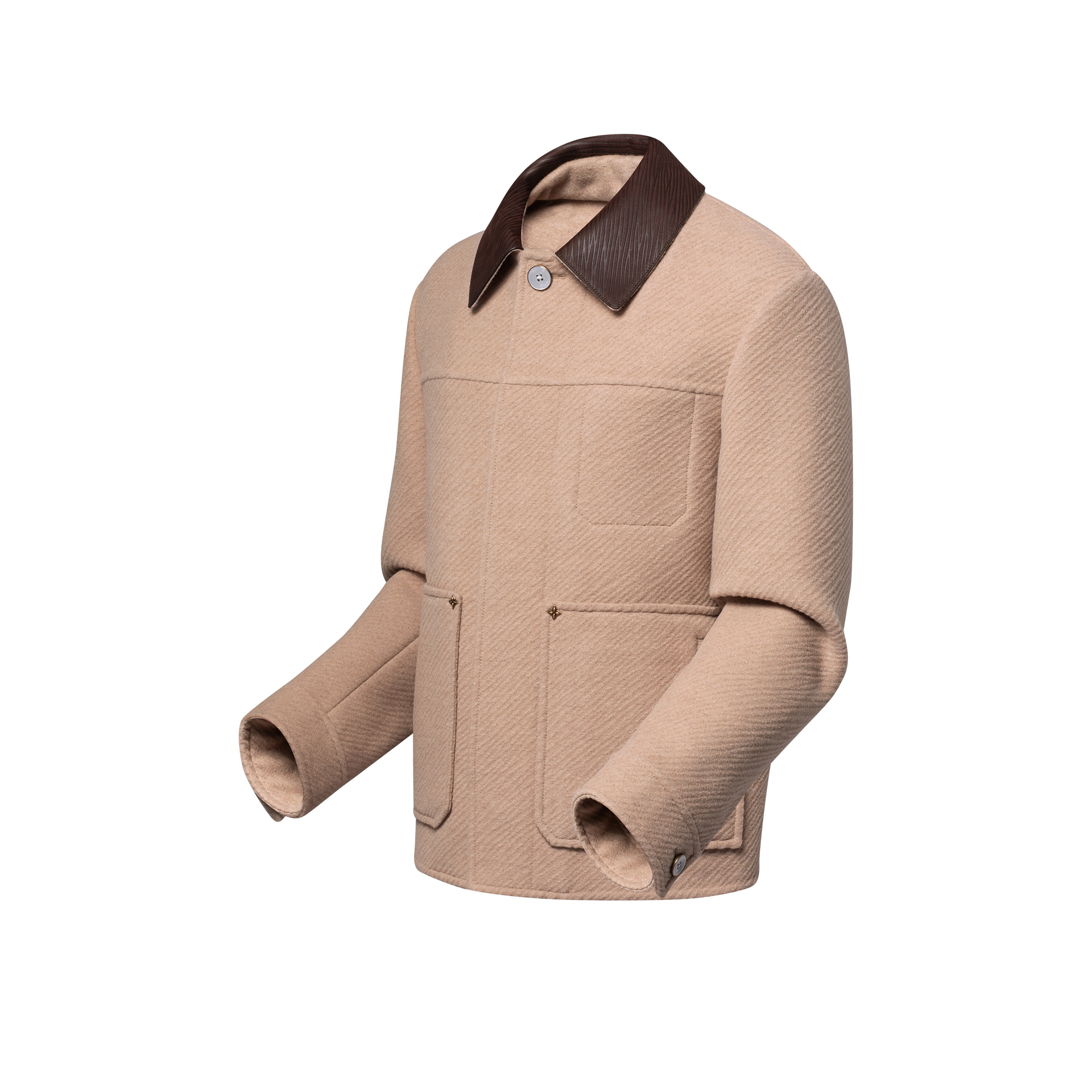 Cazadora utilitaria en mezcla de lana y seda  Hombre Prêt-à-Porter Cazadoras y abrigos | LOUIS VUITTON (Zoom de producto)