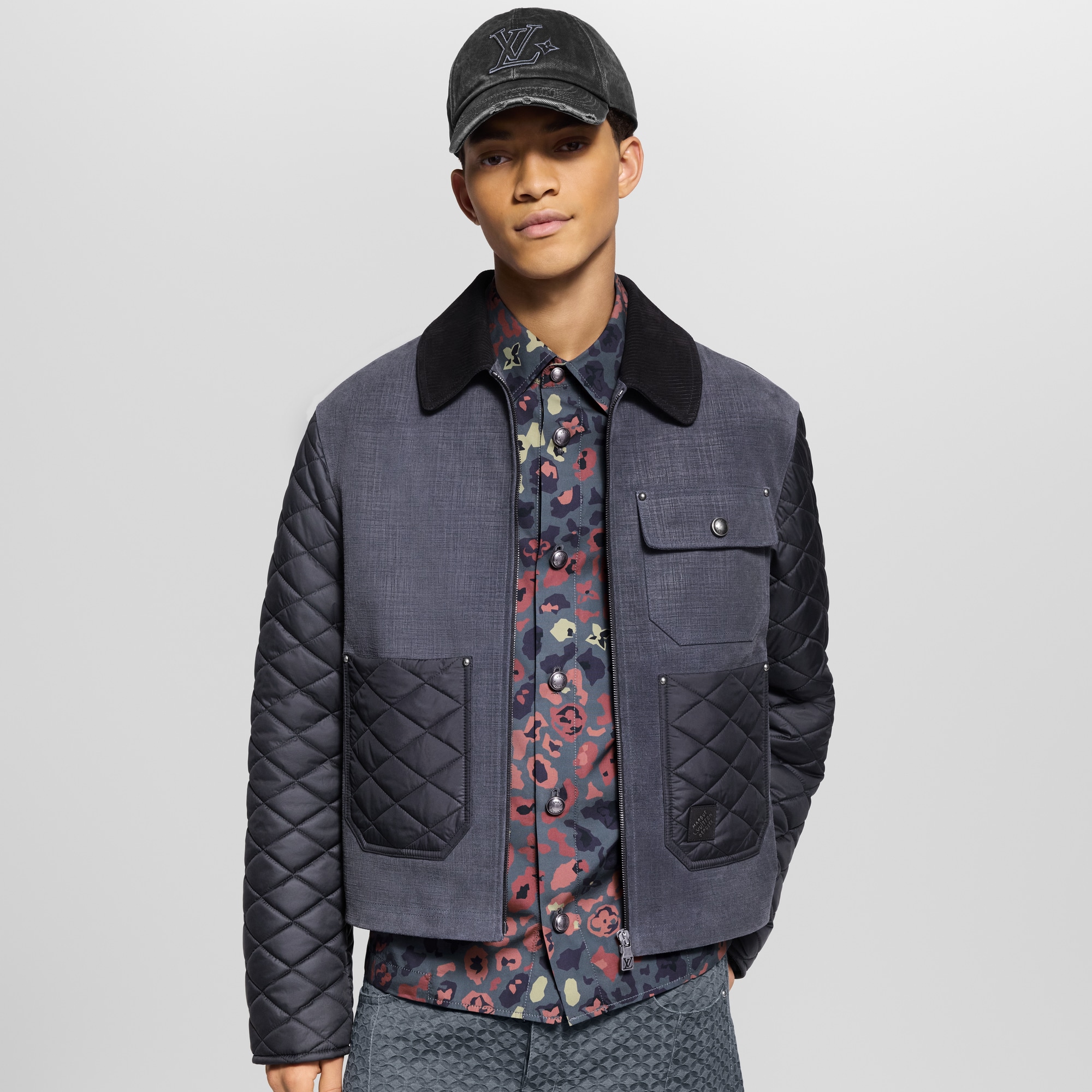 Cazadora utilitaria en mezcla de materiales  Hombre Prêt-à-Porter Cazadoras y abrigos | LOUIS VUITTON (Zoom de producto)