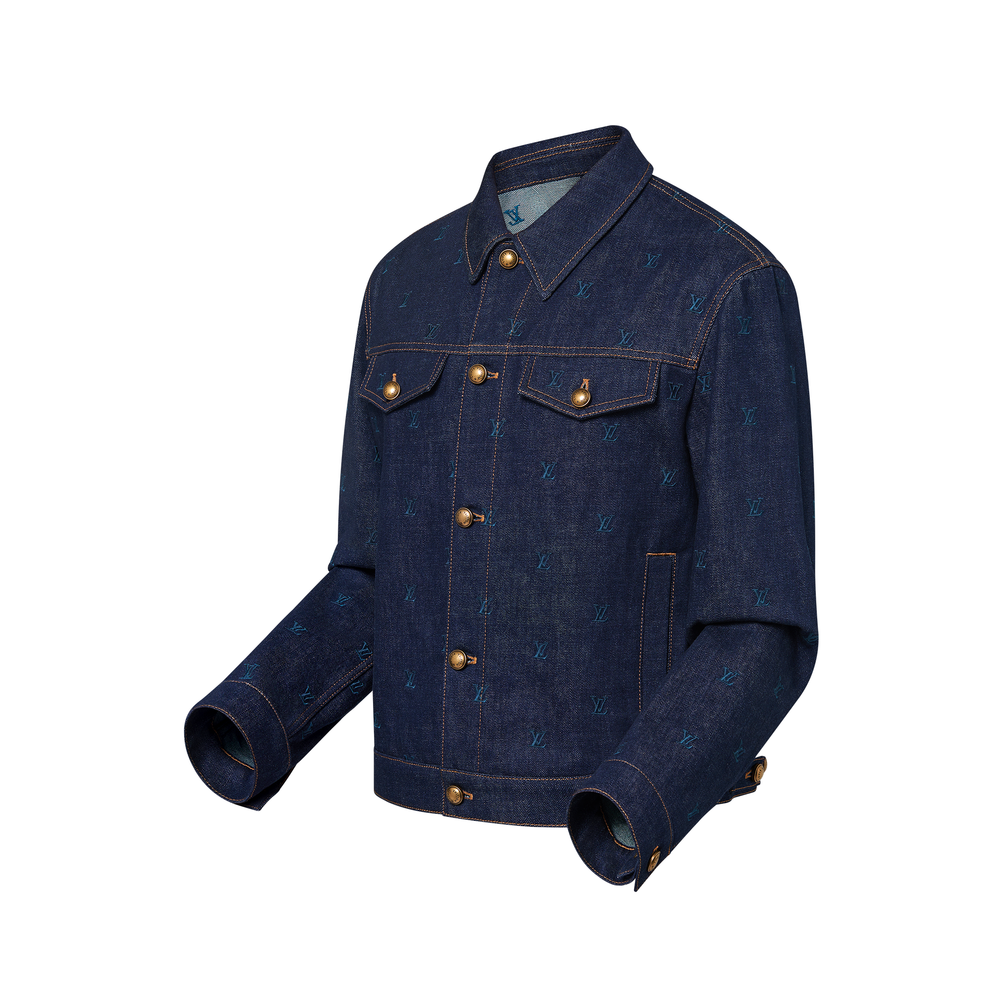 Cazadora vaquera bordada LV Blason  Hombre Prêt-à-Porter Cazadoras y abrigos | LOUIS VUITTON (Zoom de producto)