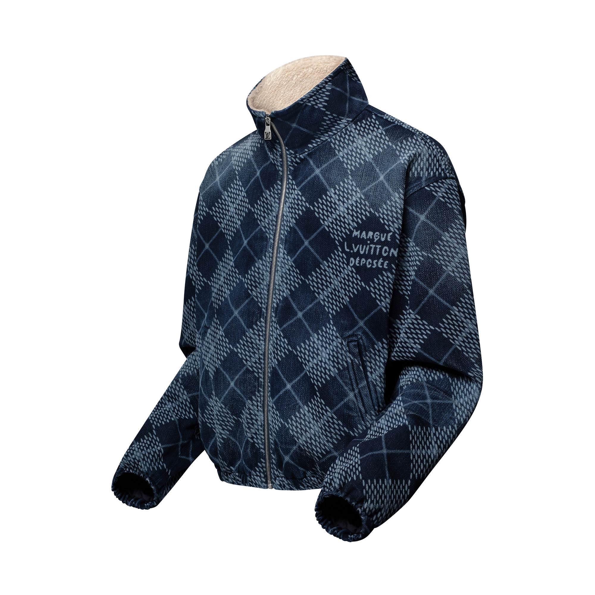 Cazadora vaquera con forro de tejido de felpa  Hombre Prêt-à-Porter Cazadoras y abrigos | LOUIS VUITTON (Zoom de producto)